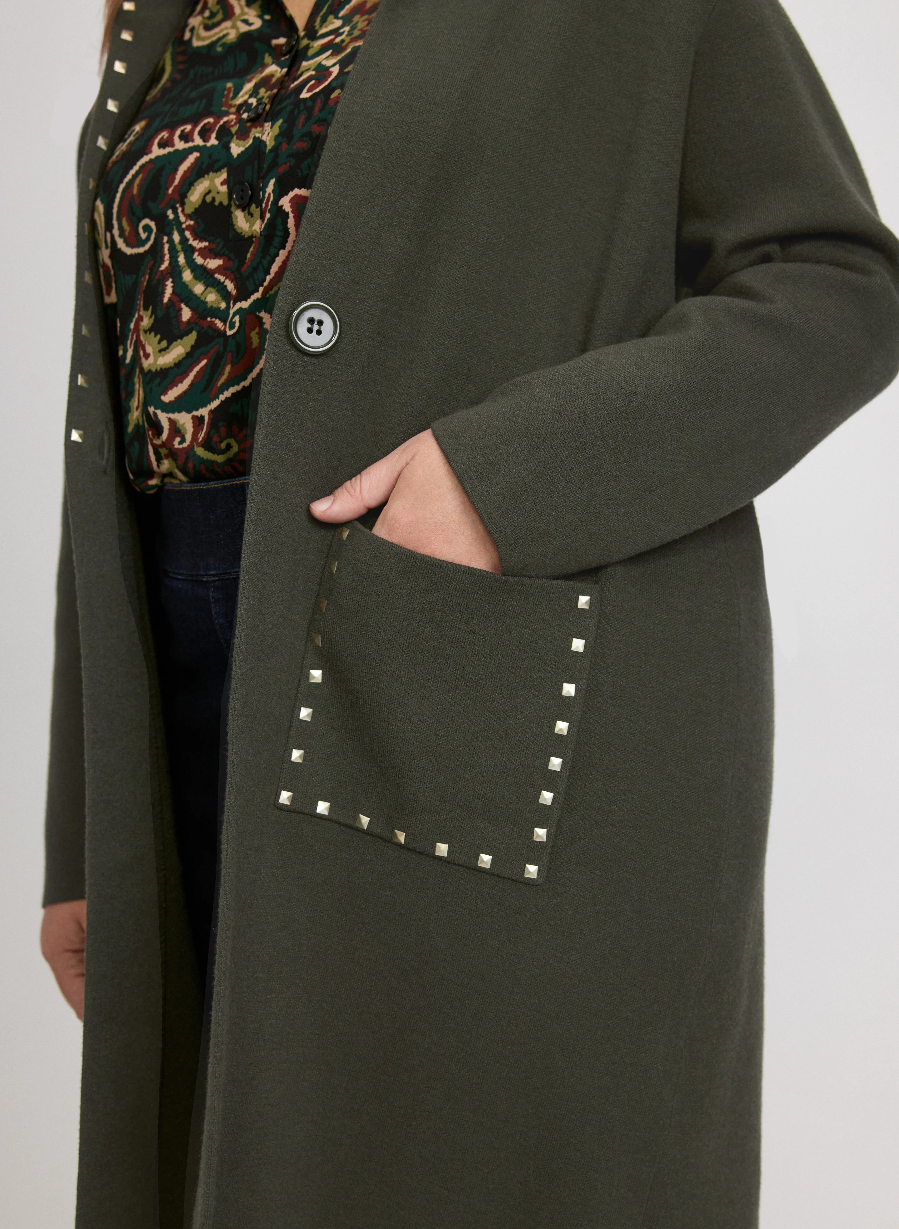 Studded Knit Cardigan - Image 7