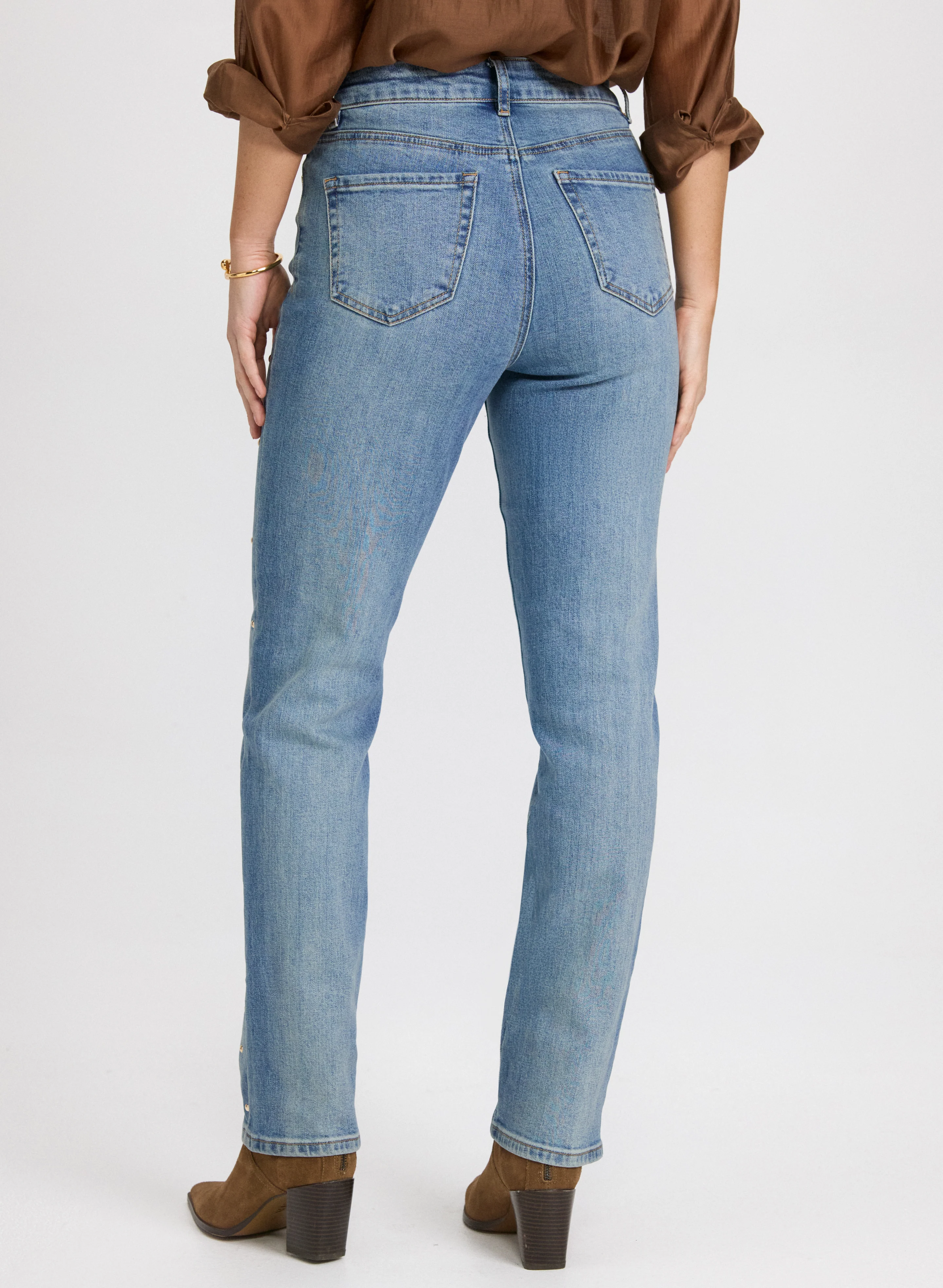 Studded Straight-Leg Jeans - Image 4