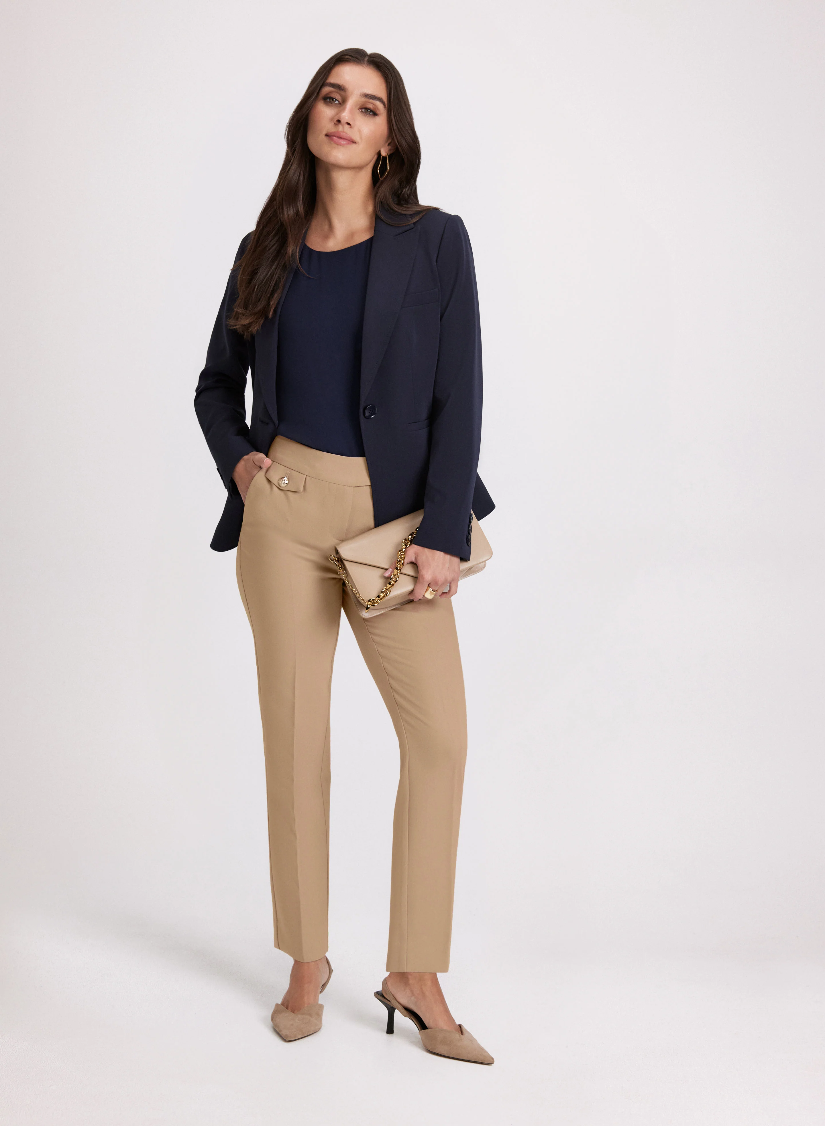 Suiting Jacket & Emma Slim-Leg Pants