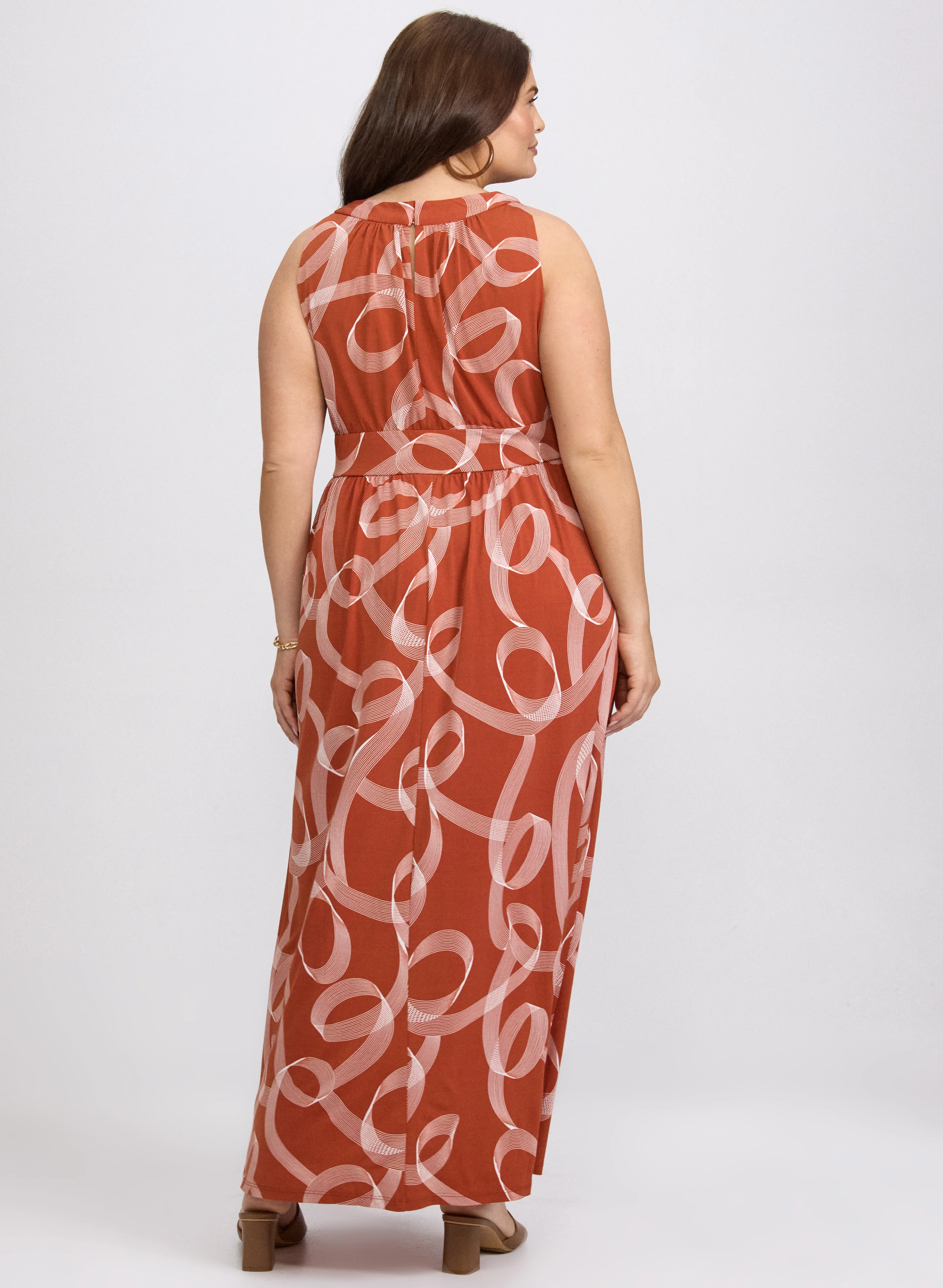 Swirl Printed Maxi Dress - Image 2