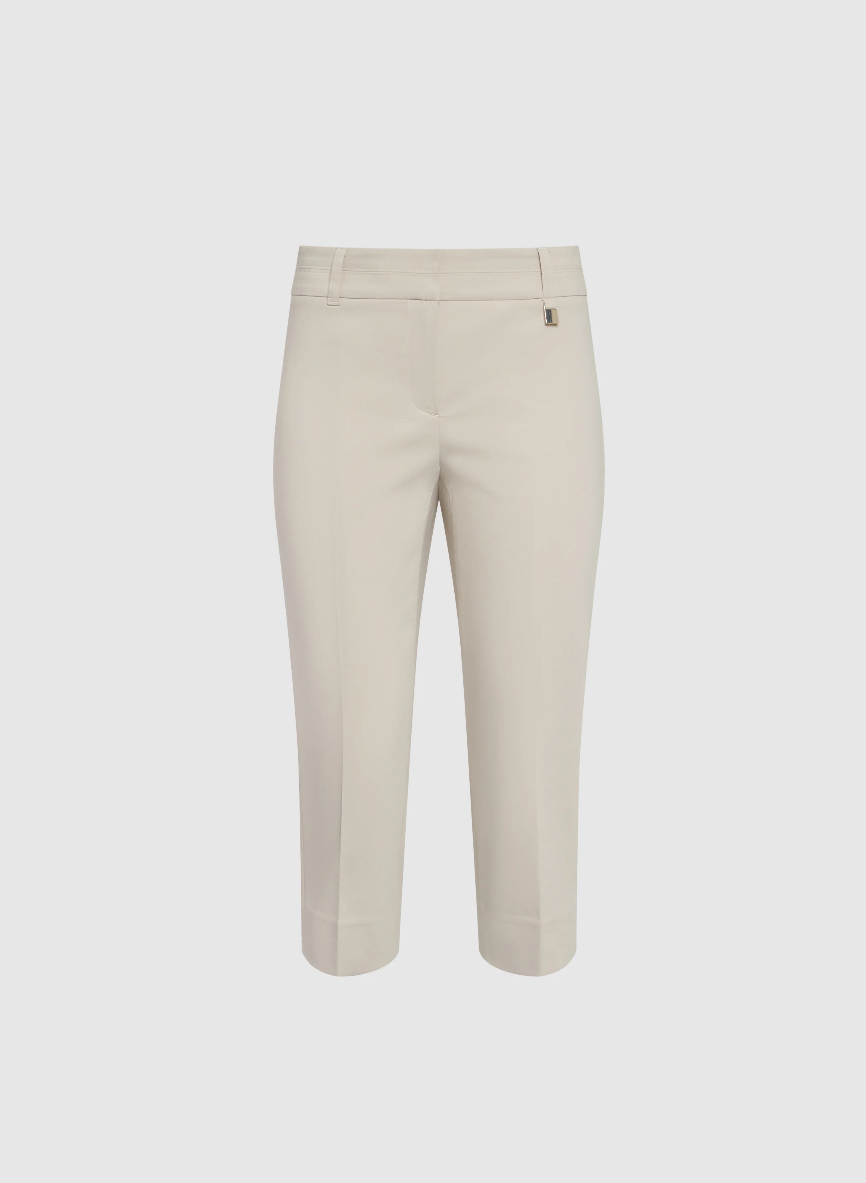 Tab Detail Slim-Leg Capris - Image 6