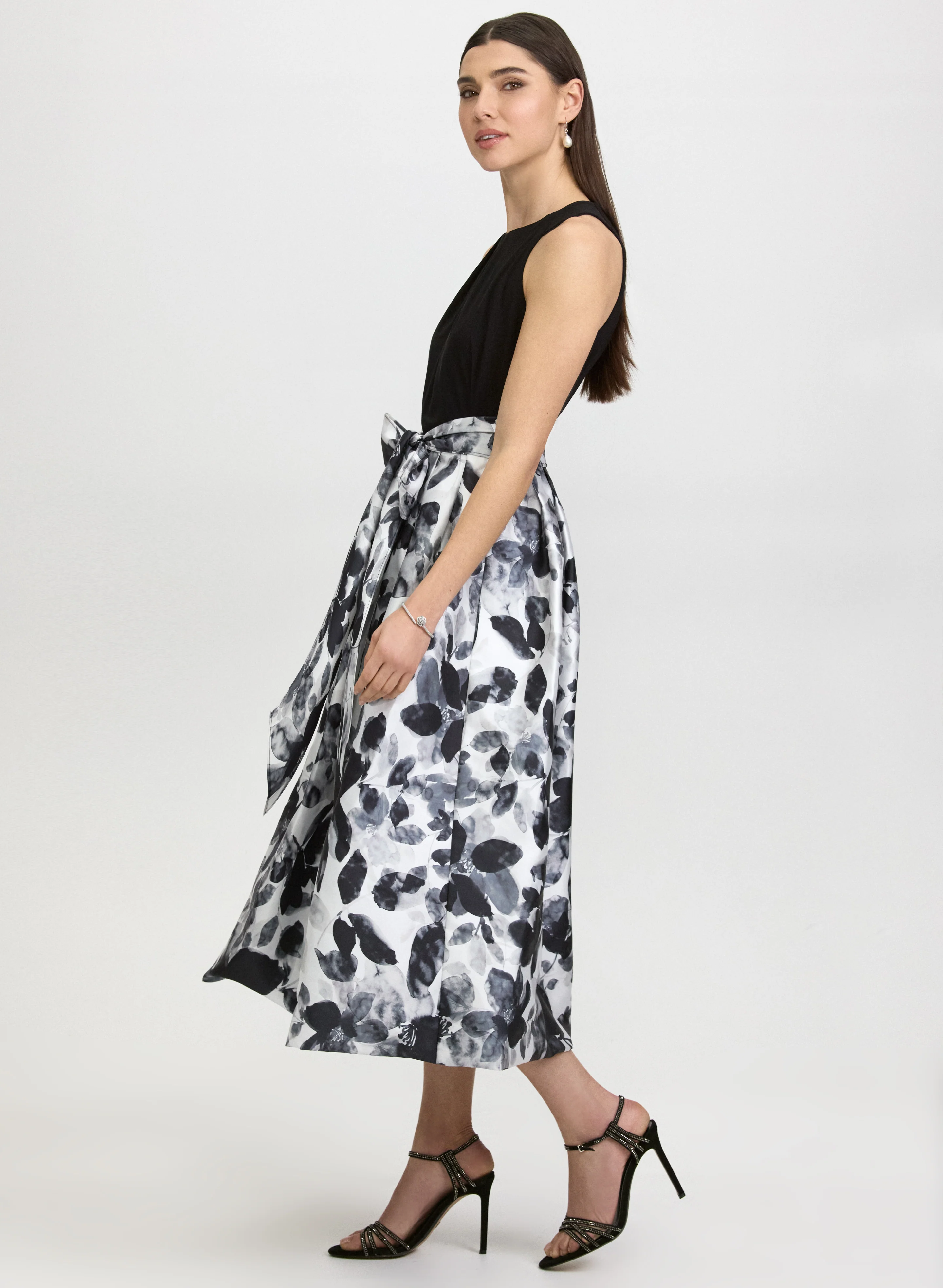 Taffeta Floral Dress - Image 2