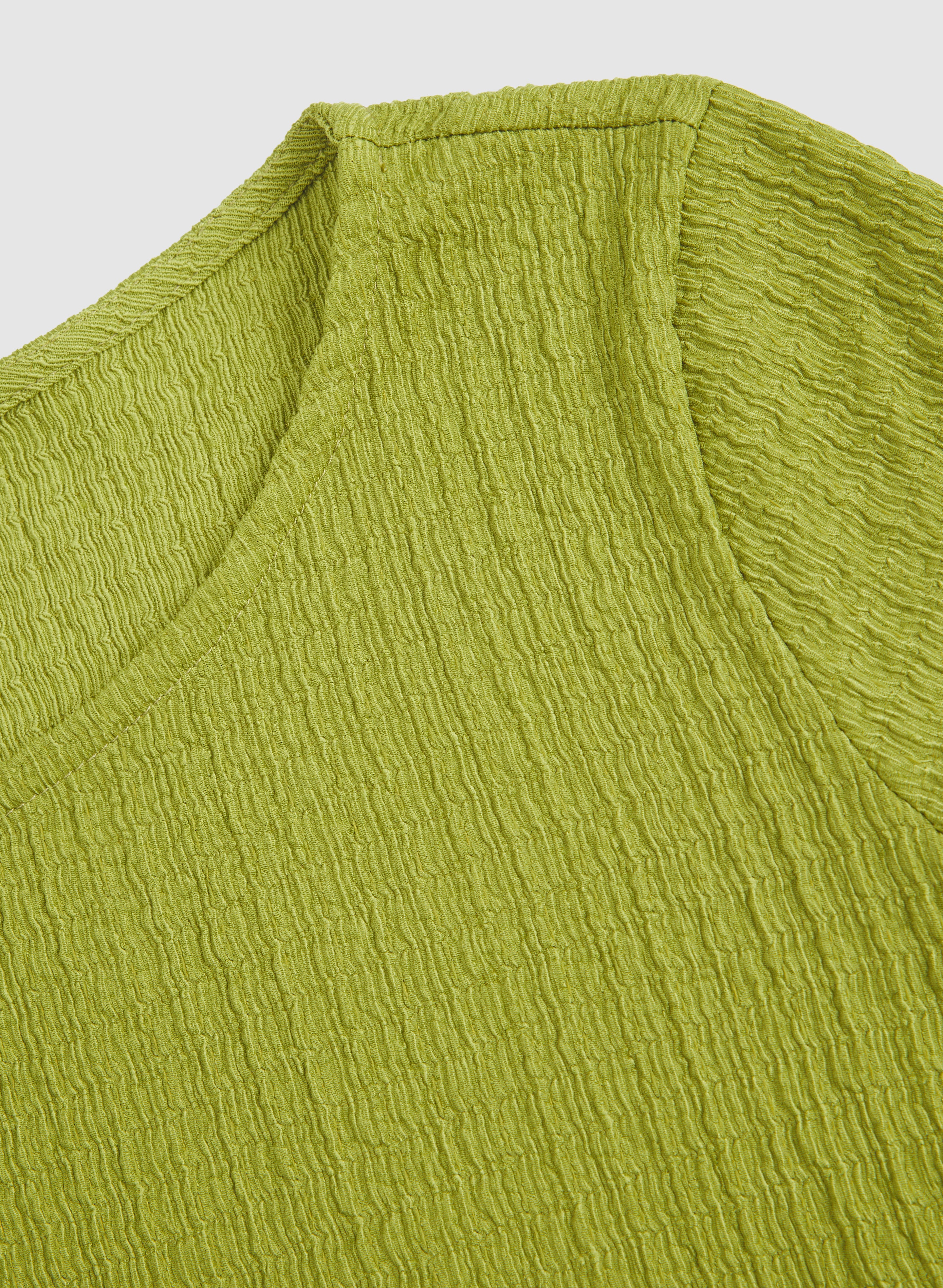 Textured Cap Sleeve Top - Image 7