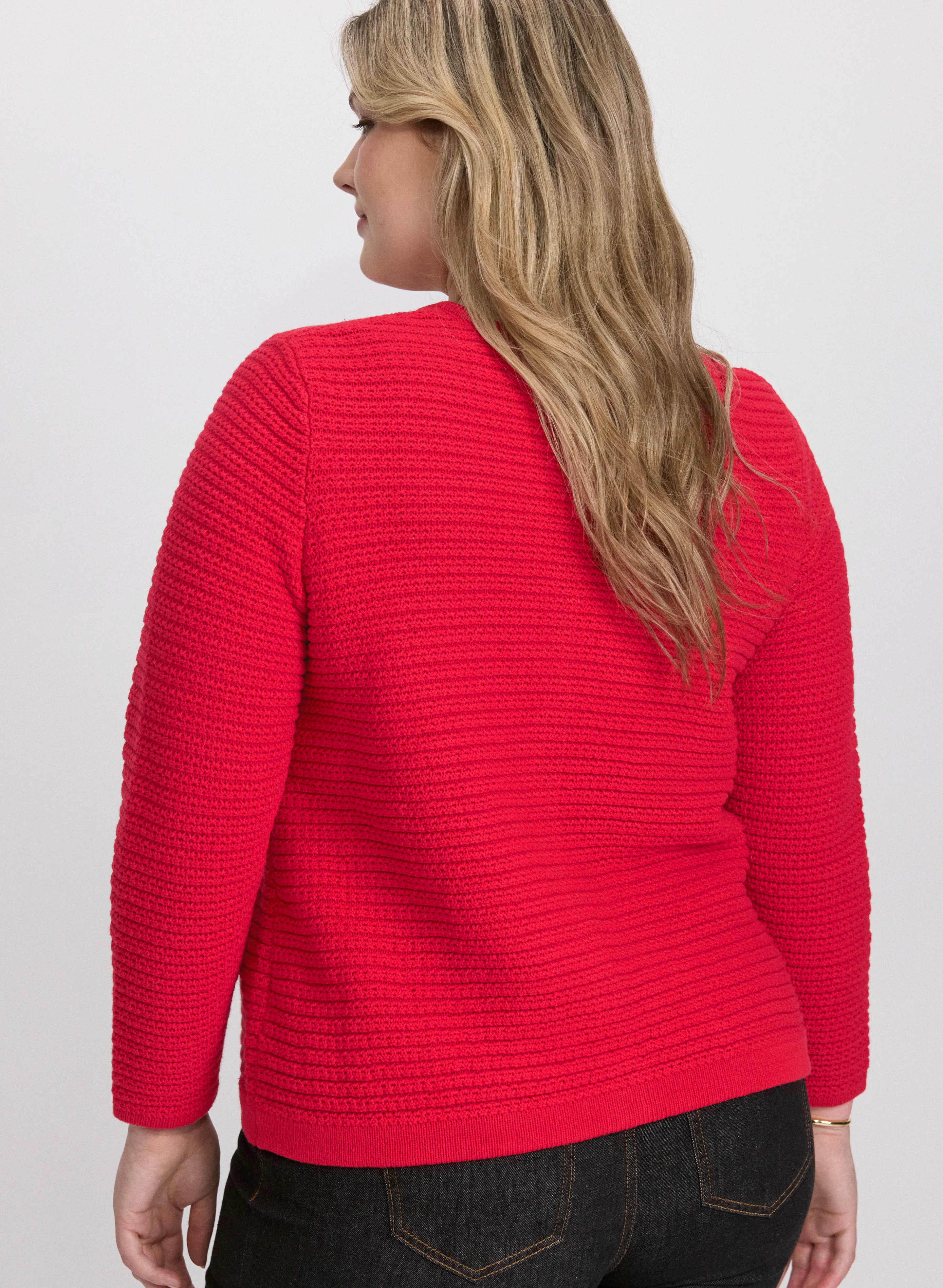 Textured Knit Cardigan - Image 4
