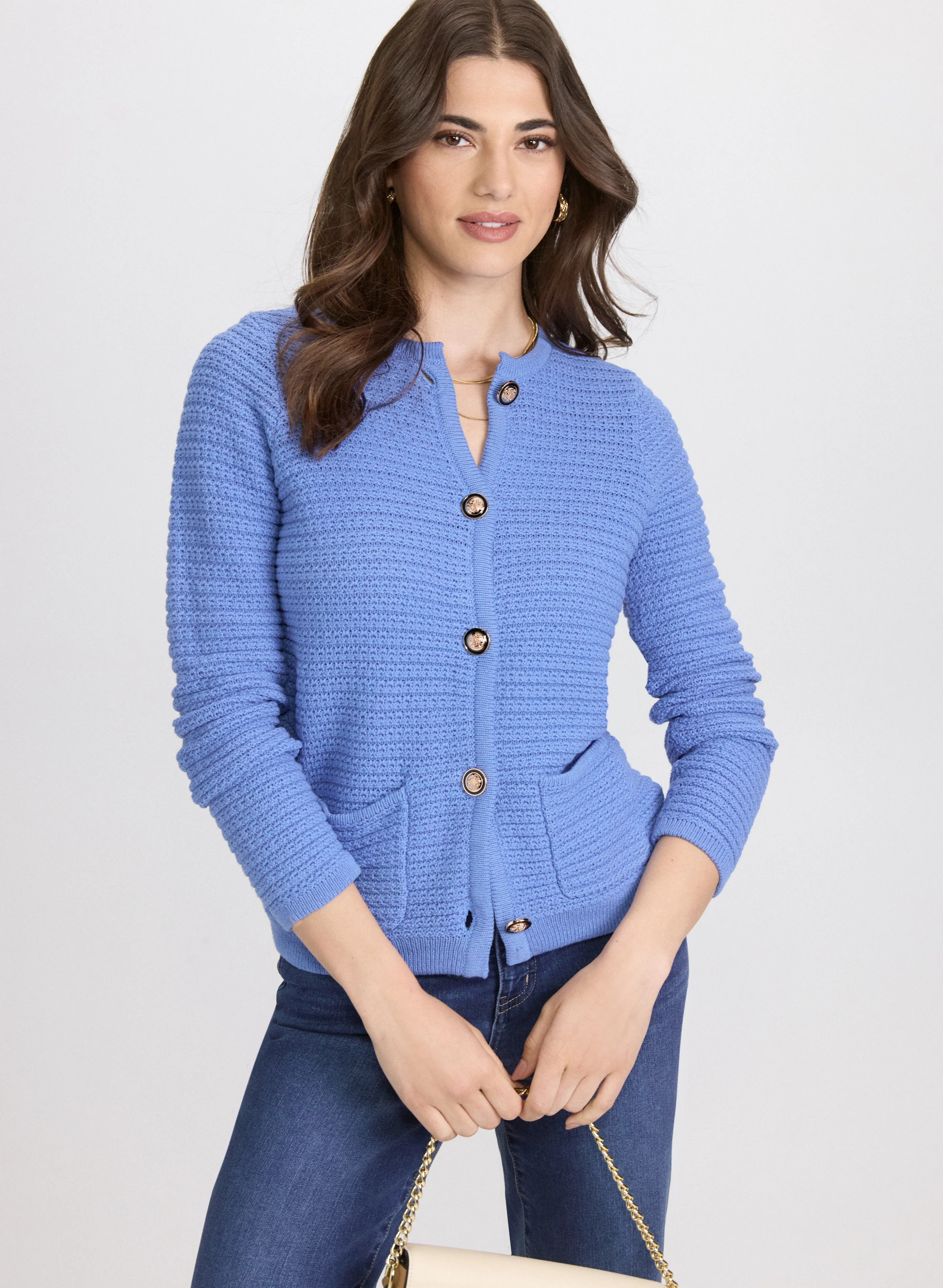 Textured Knit Cardigan
