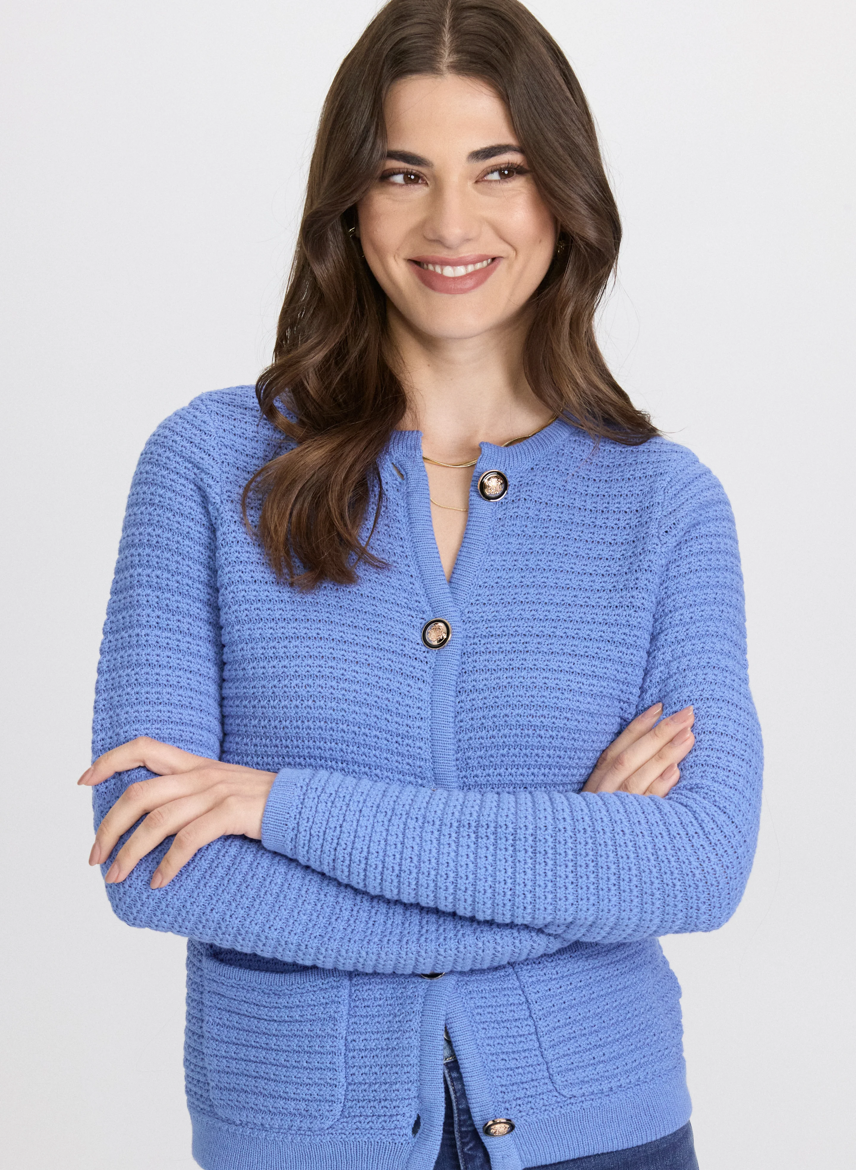 Textured Knit Cardigan - Image 2