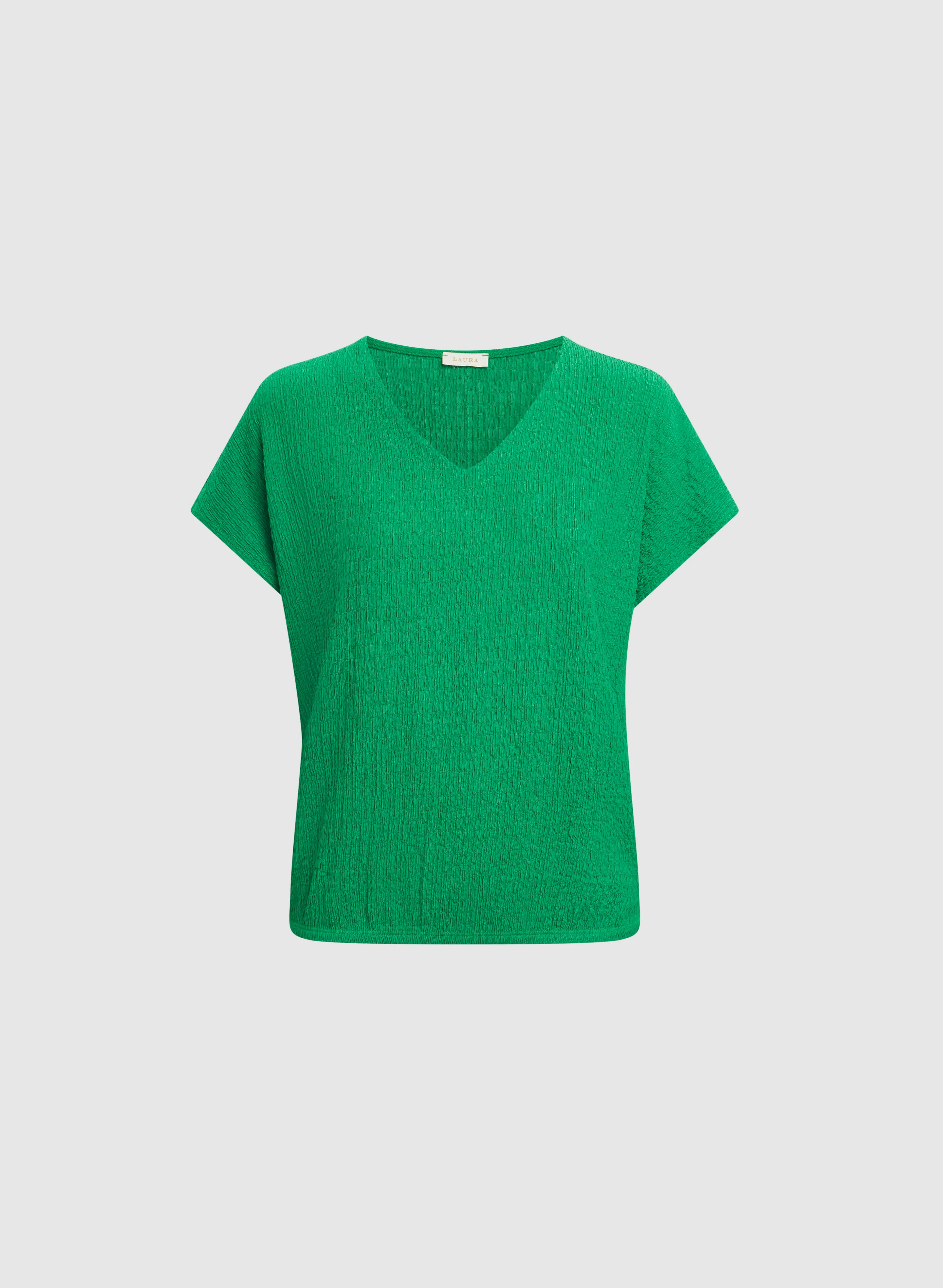 Textured V-Neck Top - Image 6