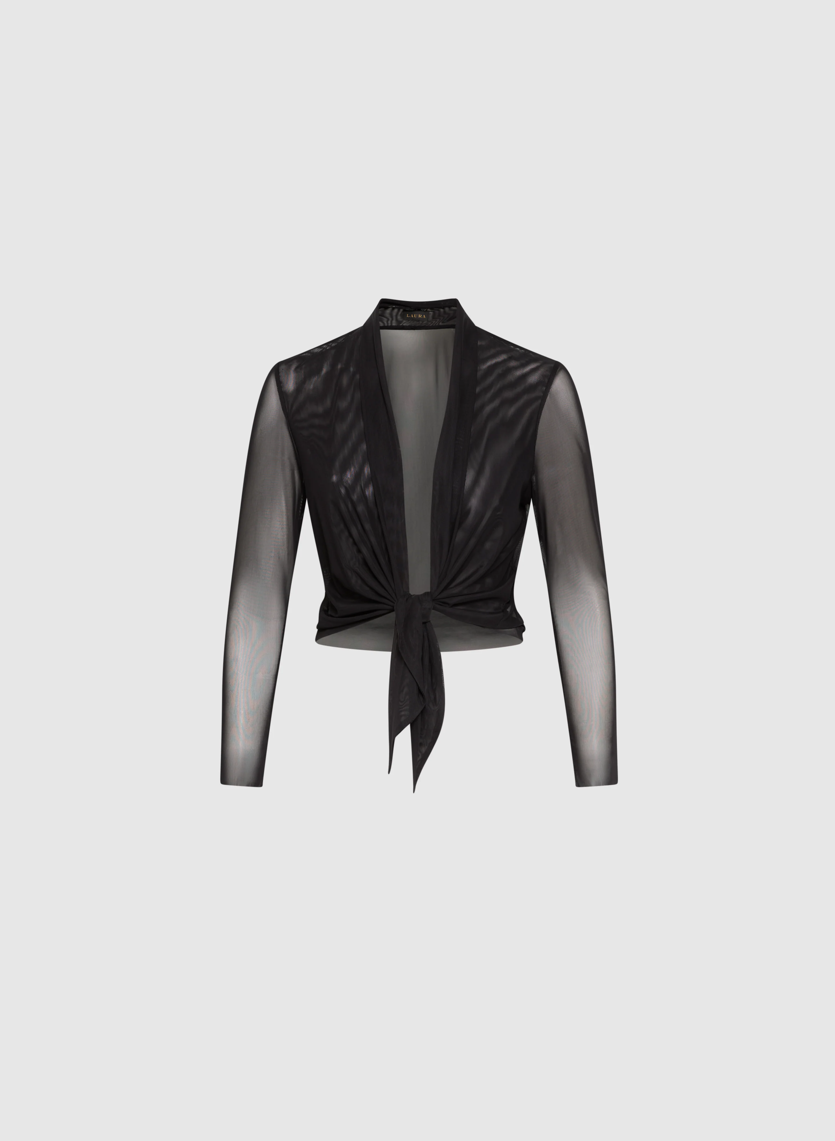 Tie Hem Mesh Cover-Up - Image 6
