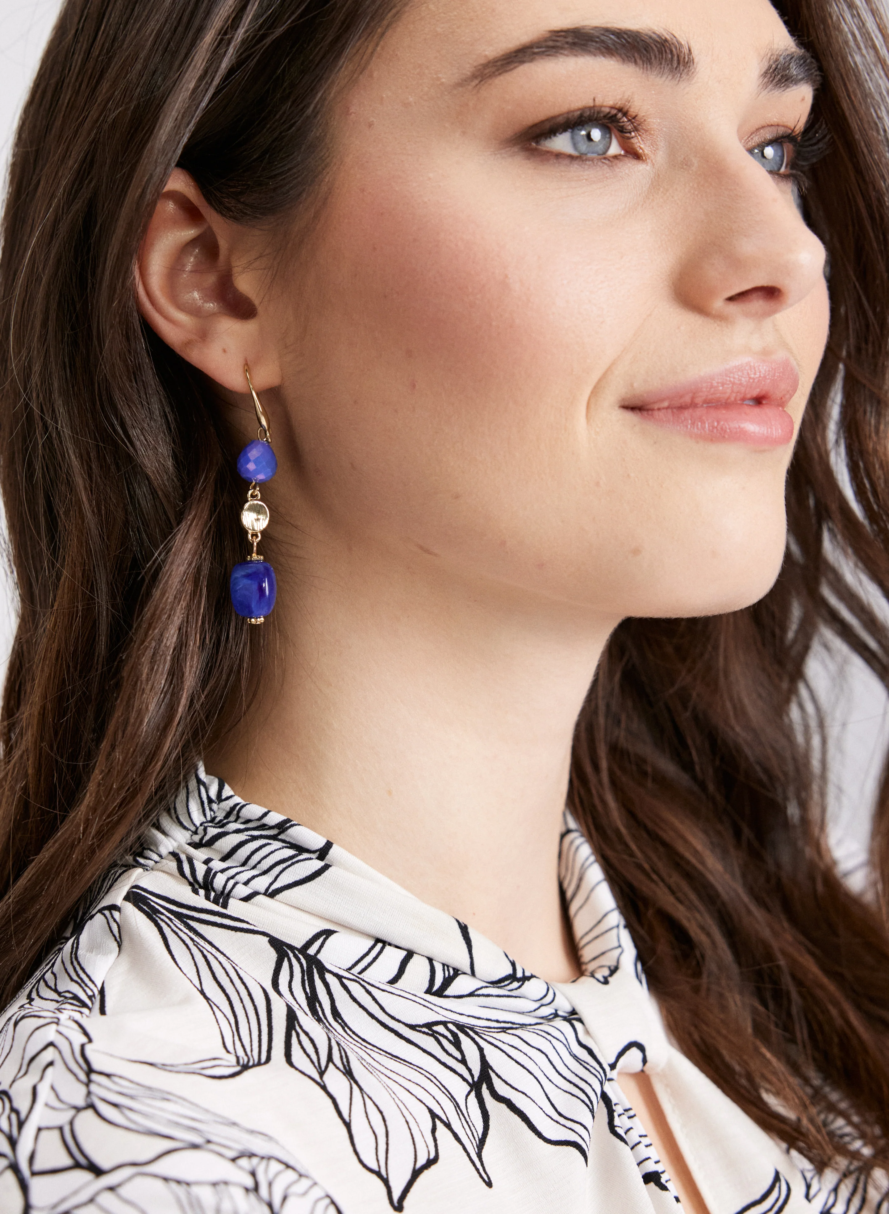 Tiered Beaded Earrings - Image 2