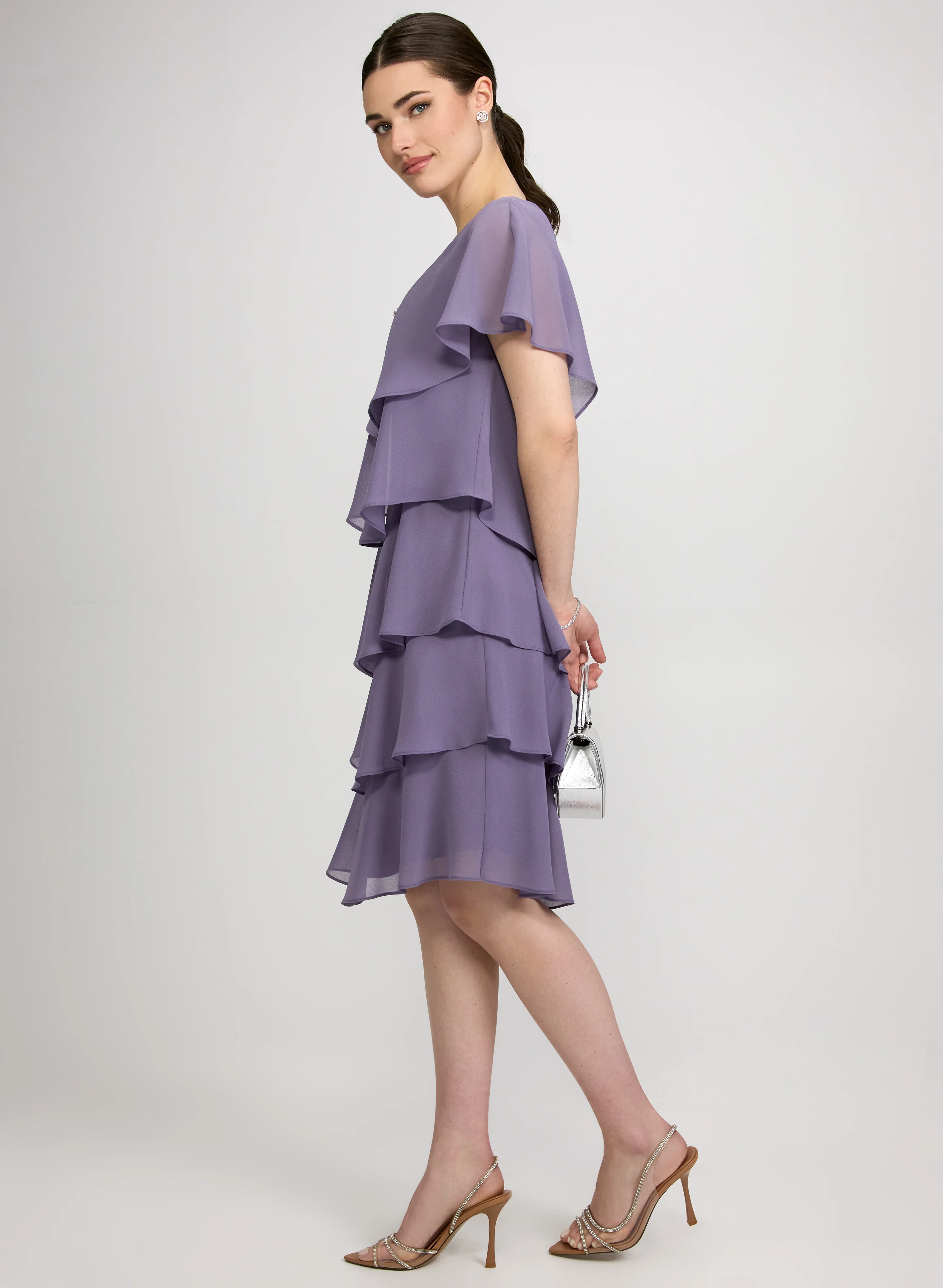 Tiered Capelet Dress - Image 2