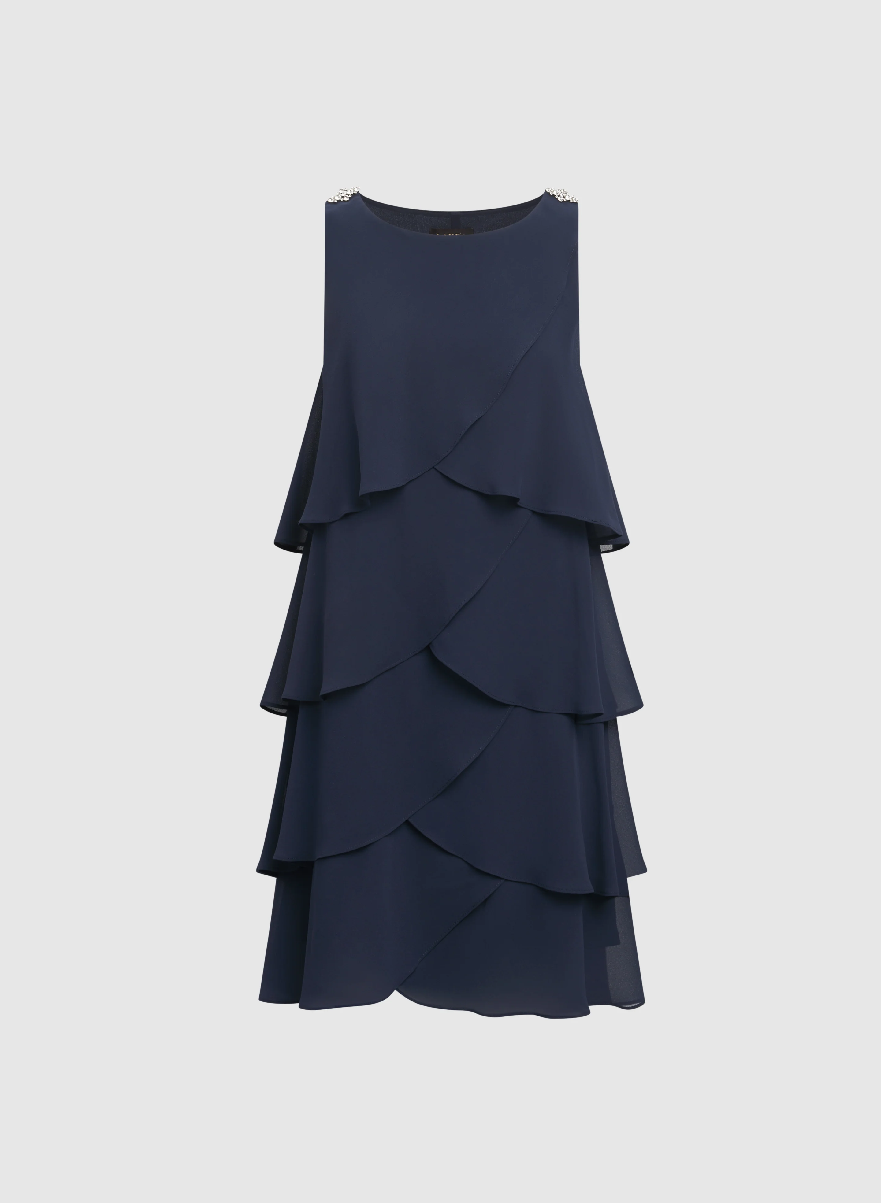 Tiered Chiffon Dress - Image 6