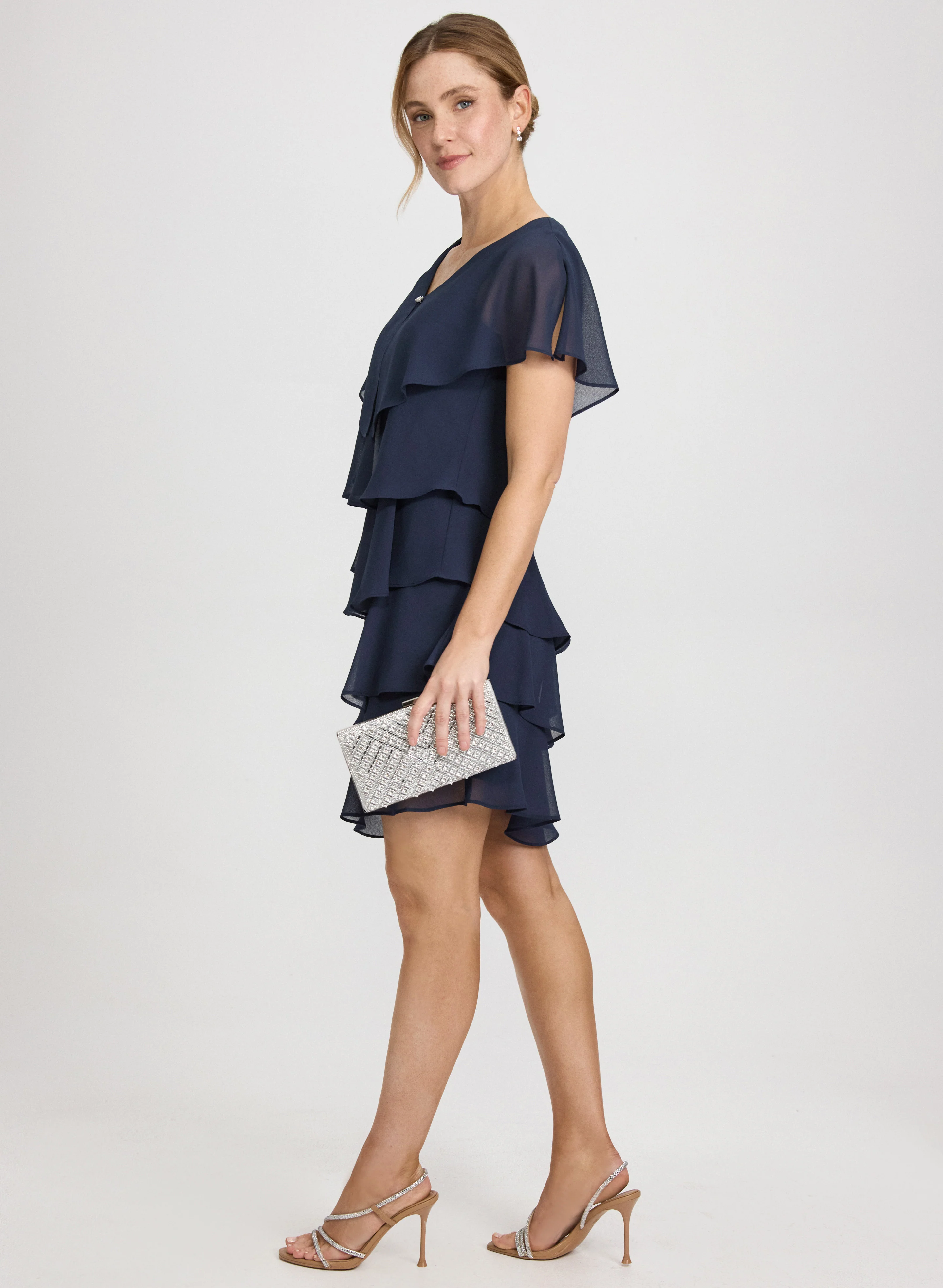 Tiered Chiffon Dress - Image 2