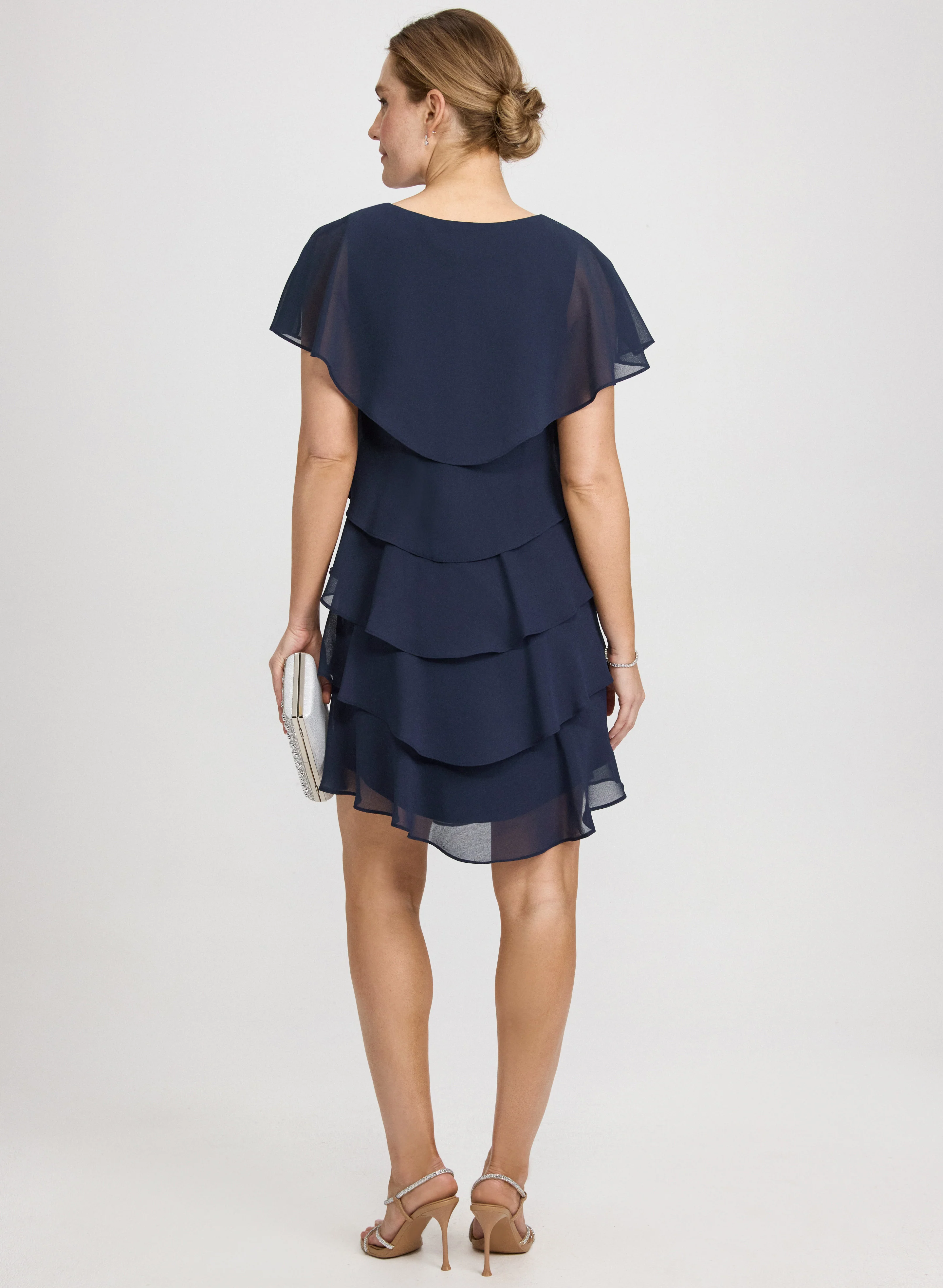 Tiered Chiffon Dress - Image 3