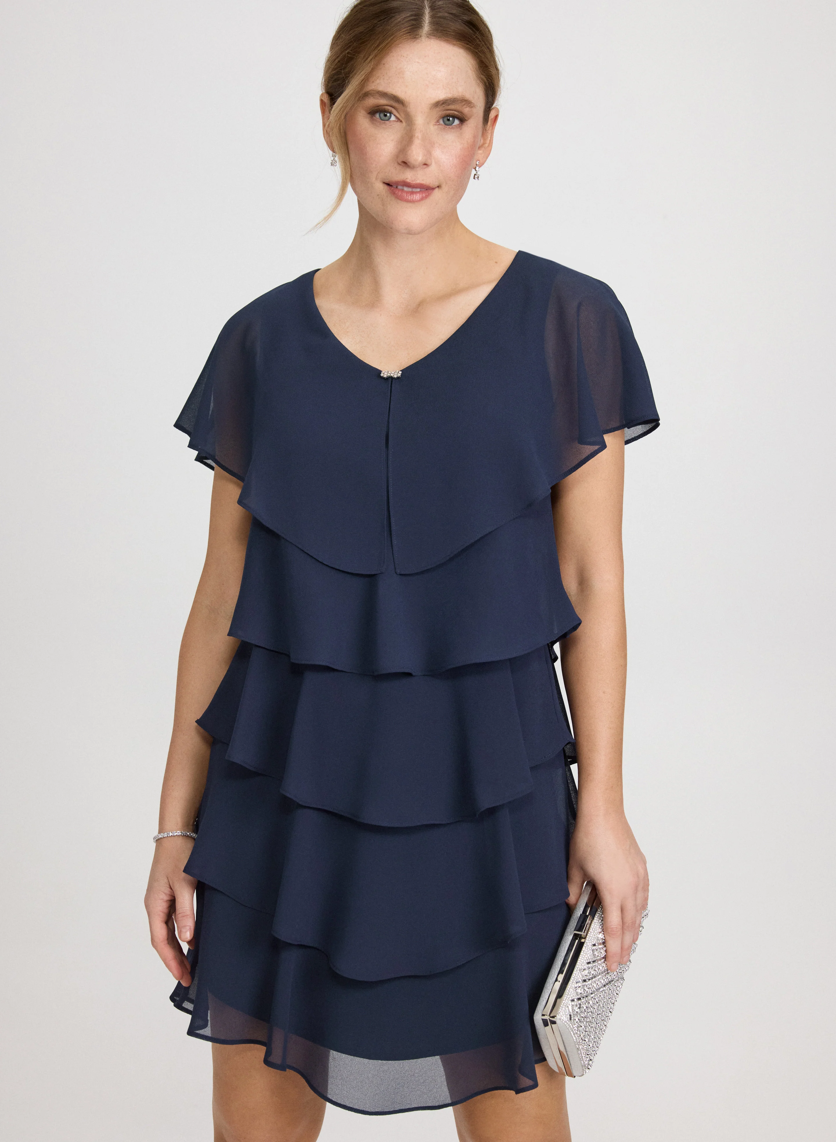 Tiered Chiffon Dress - Image 4