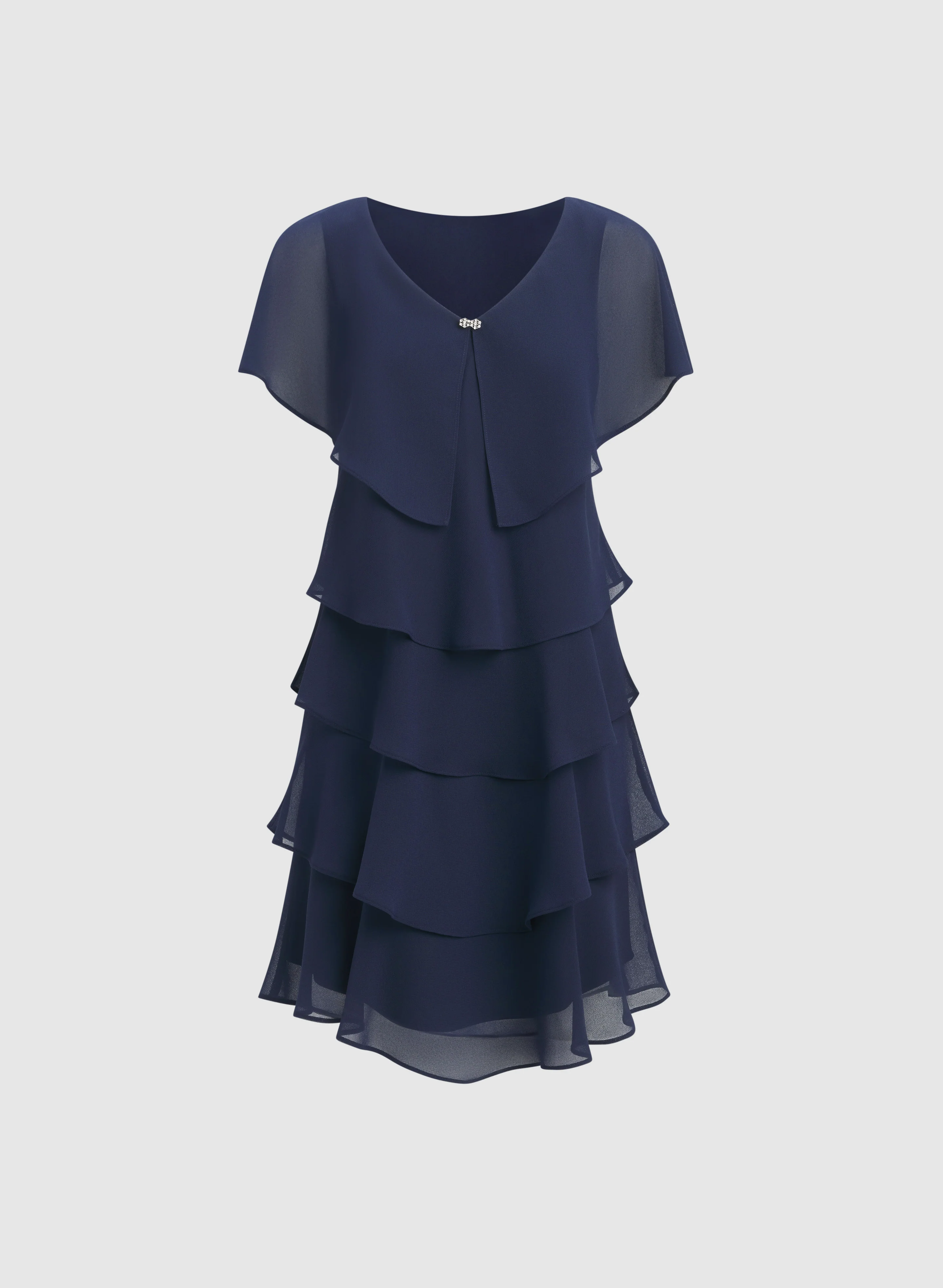Tiered Chiffon Dress - Image 6
