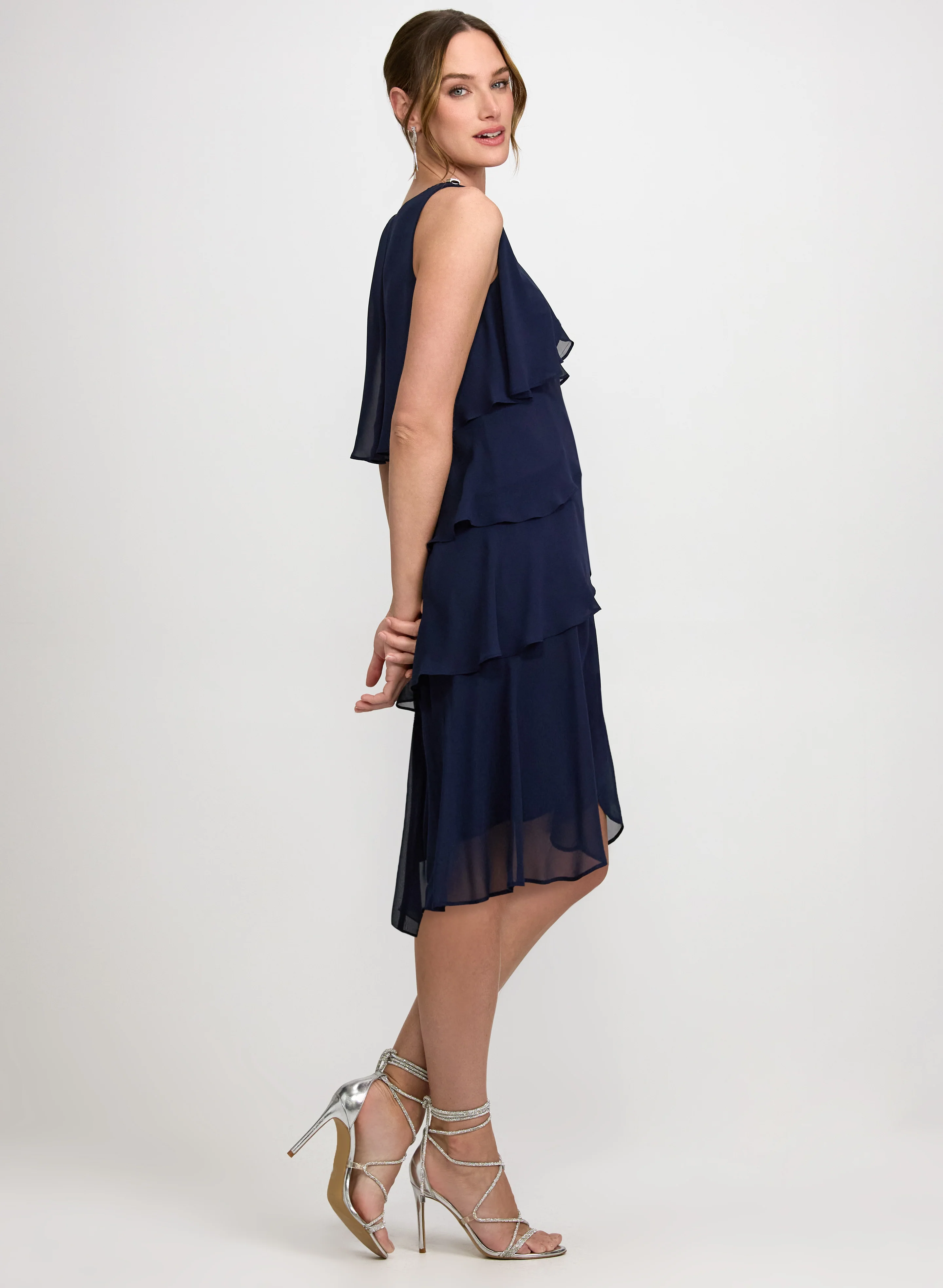 Tiered Chiffon Dress - Image 3