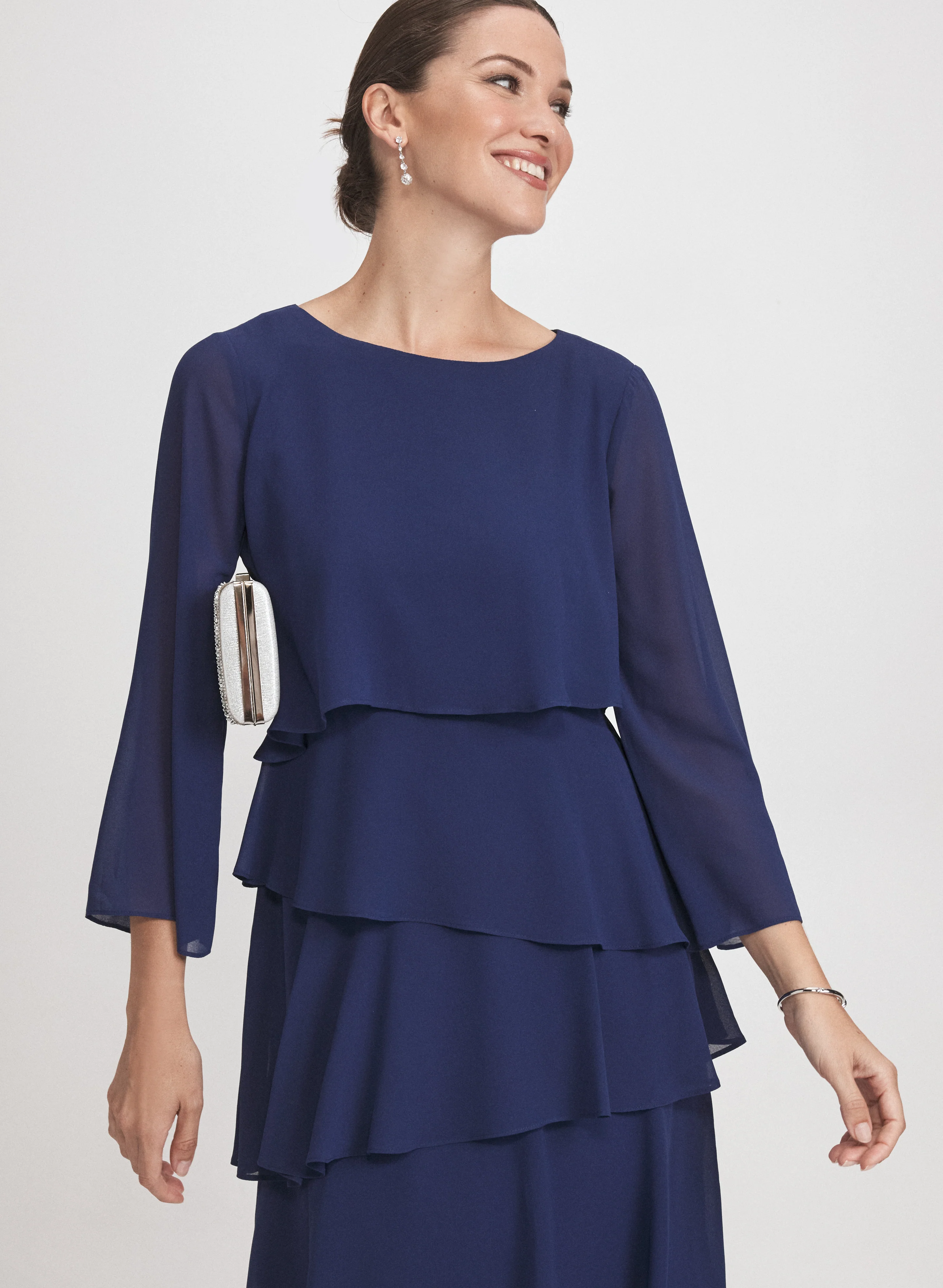 Tiered Chiffon Dress - Image 2