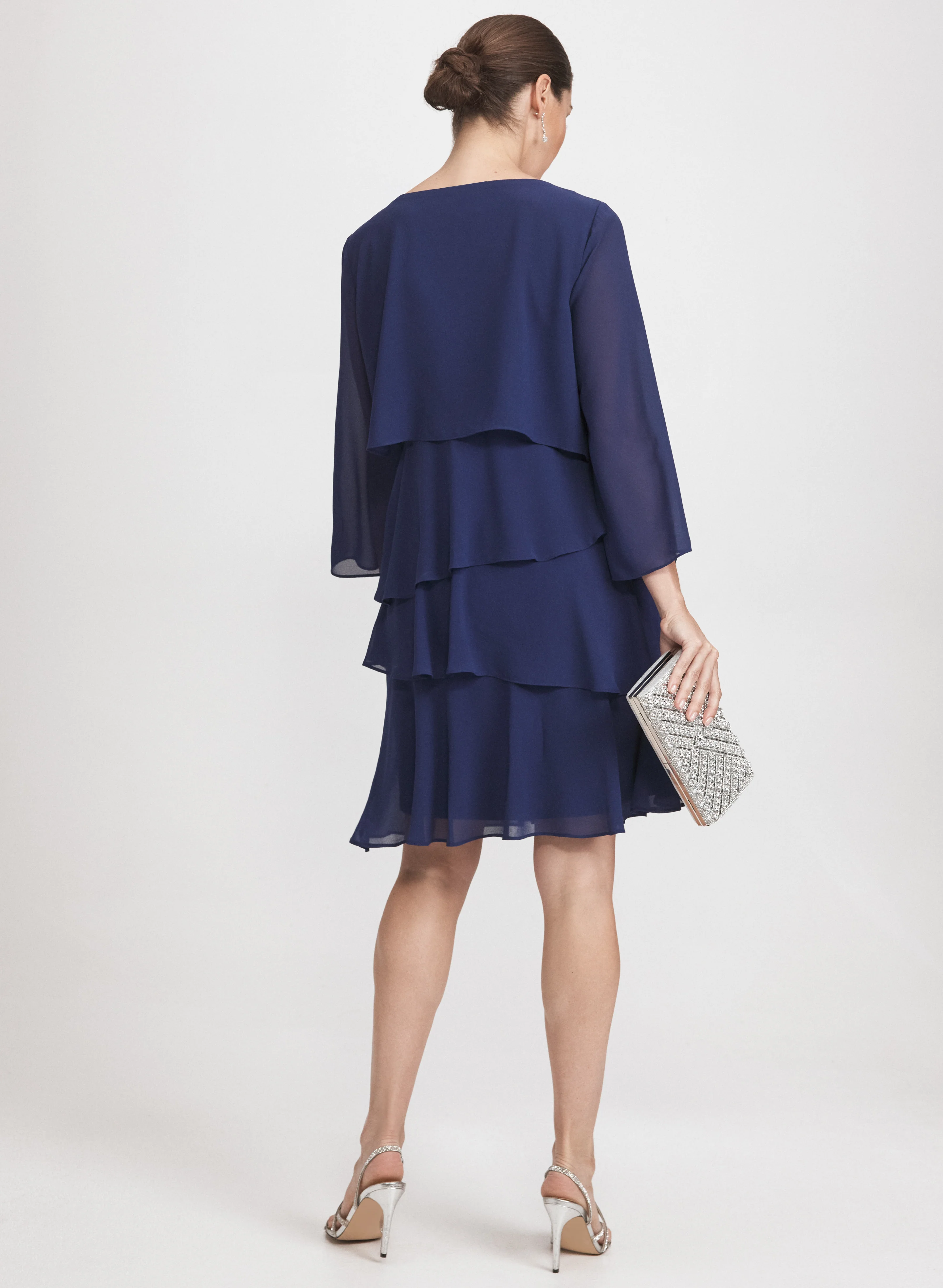 Tiered Chiffon Dress - Image 4