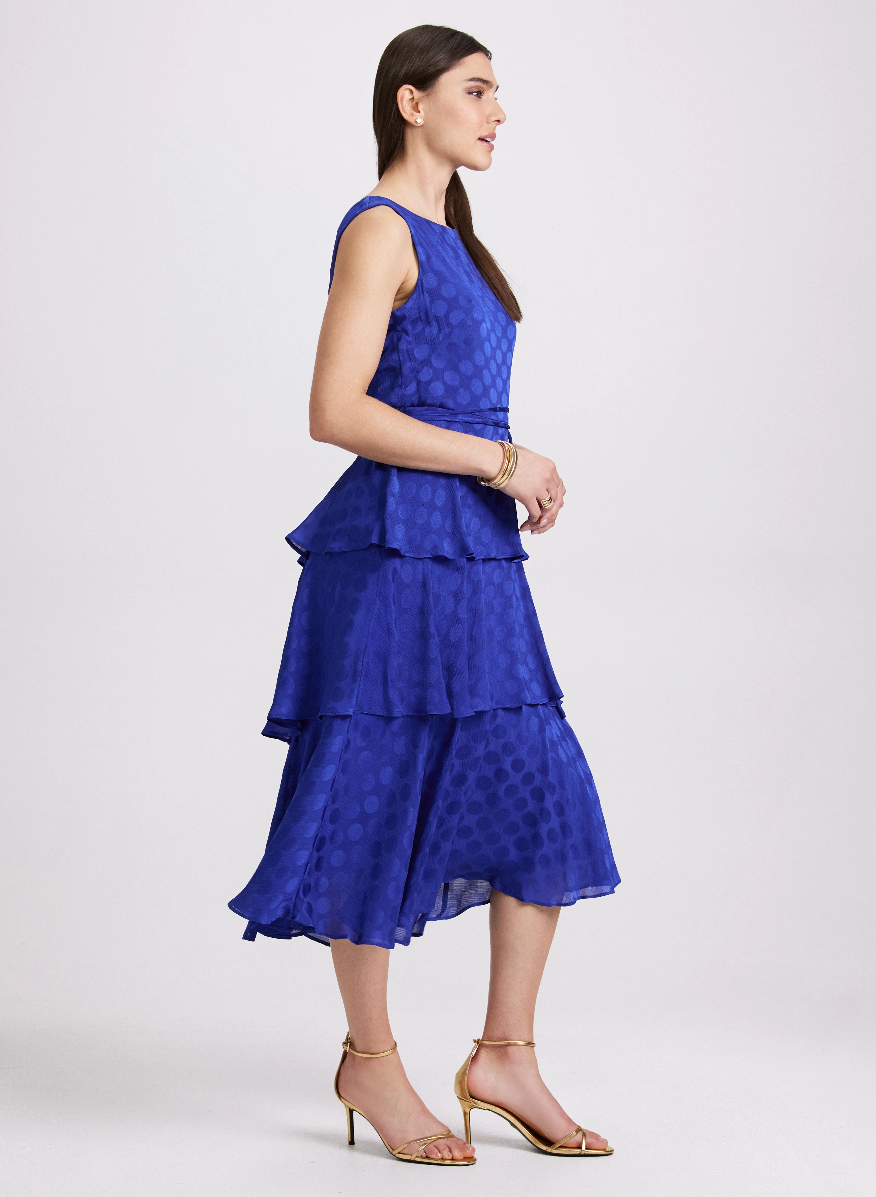 Tiered Dot Dress - Image 2