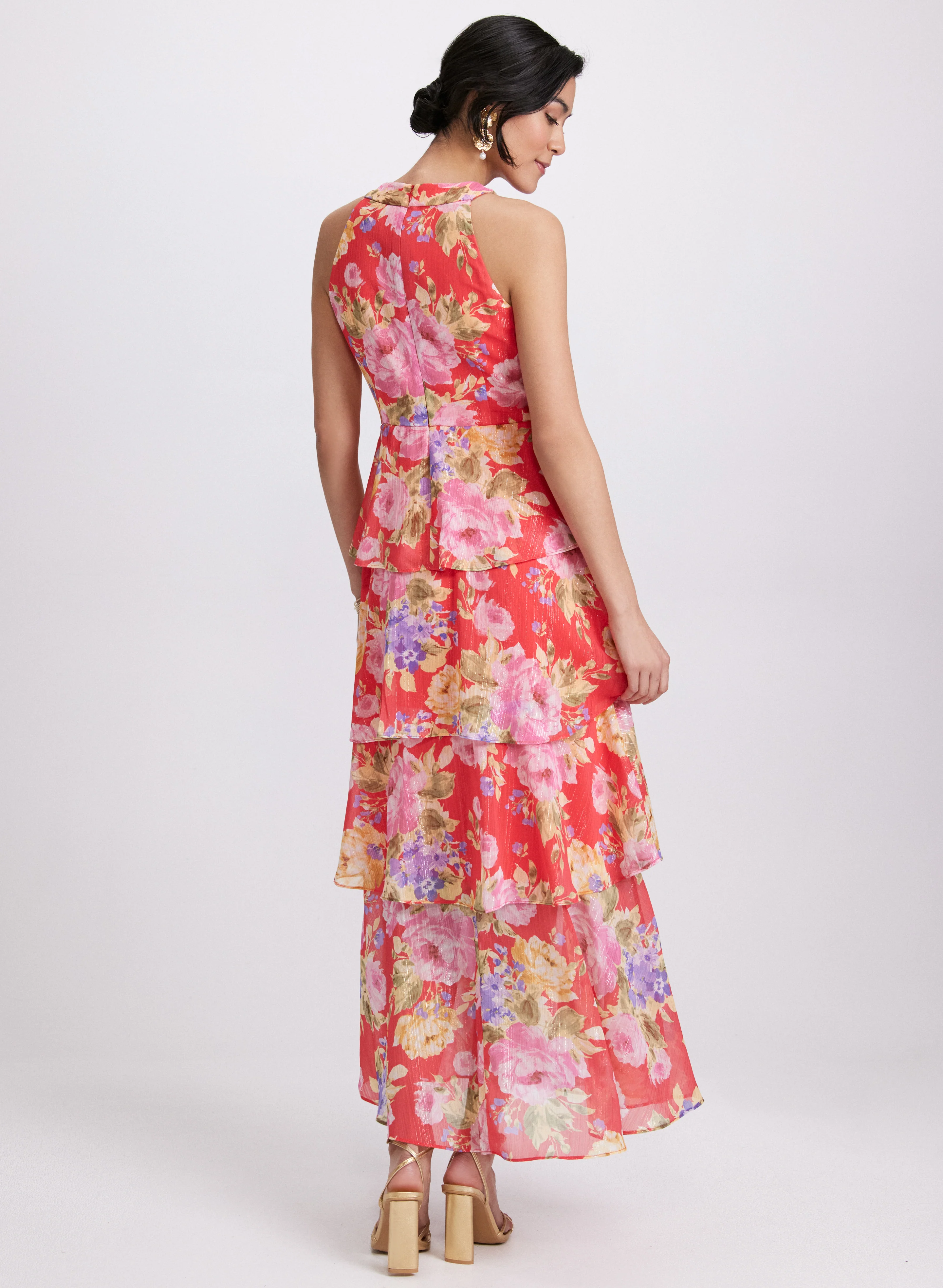 Tiered Floral Dress - Image 3