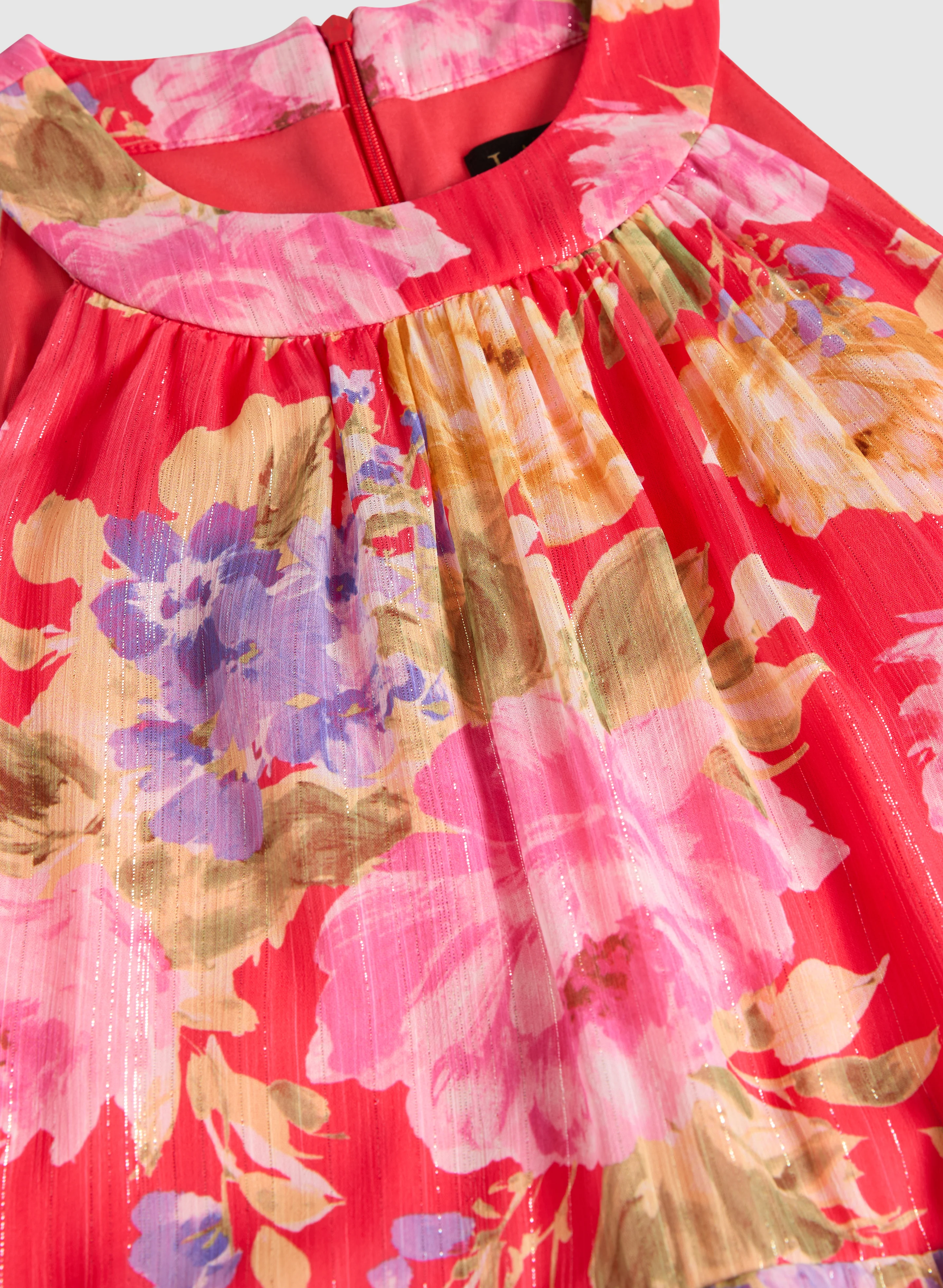 Tiered Floral Dress - Image 7