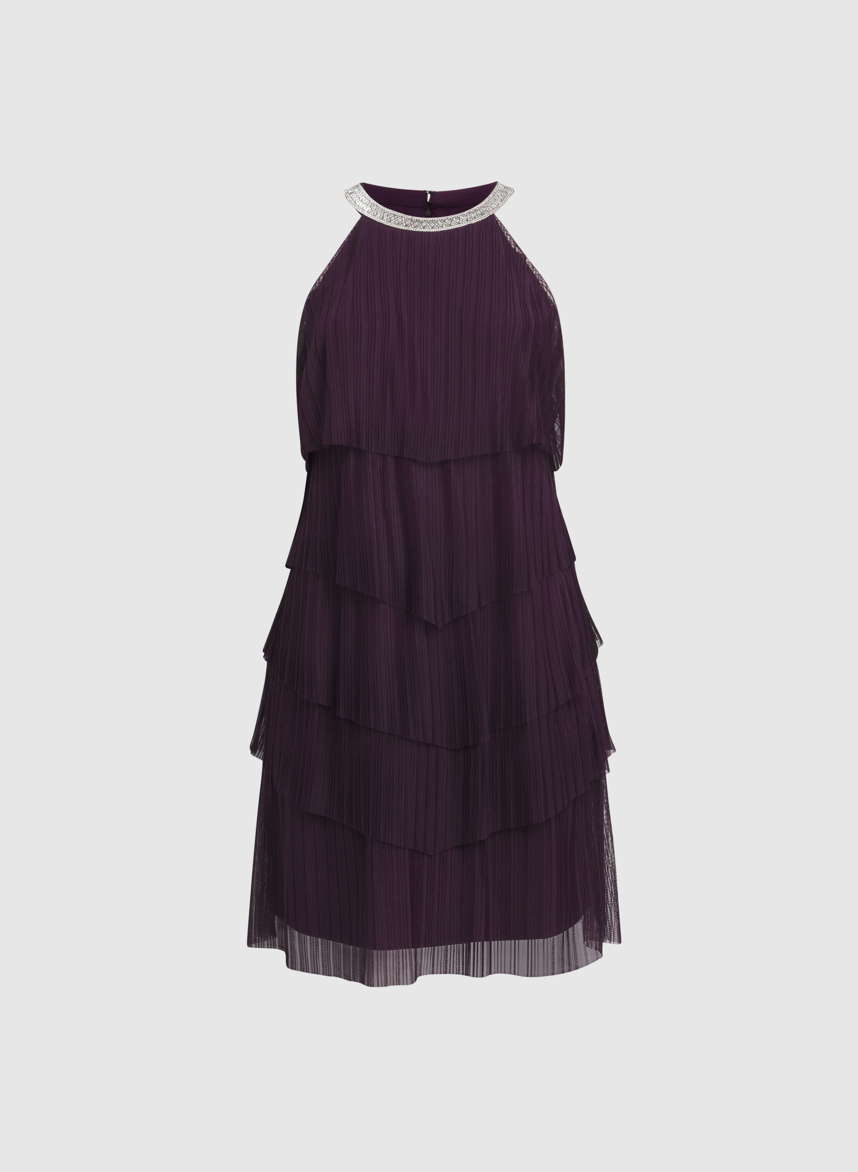 Tiered Mesh Dress - Image 5