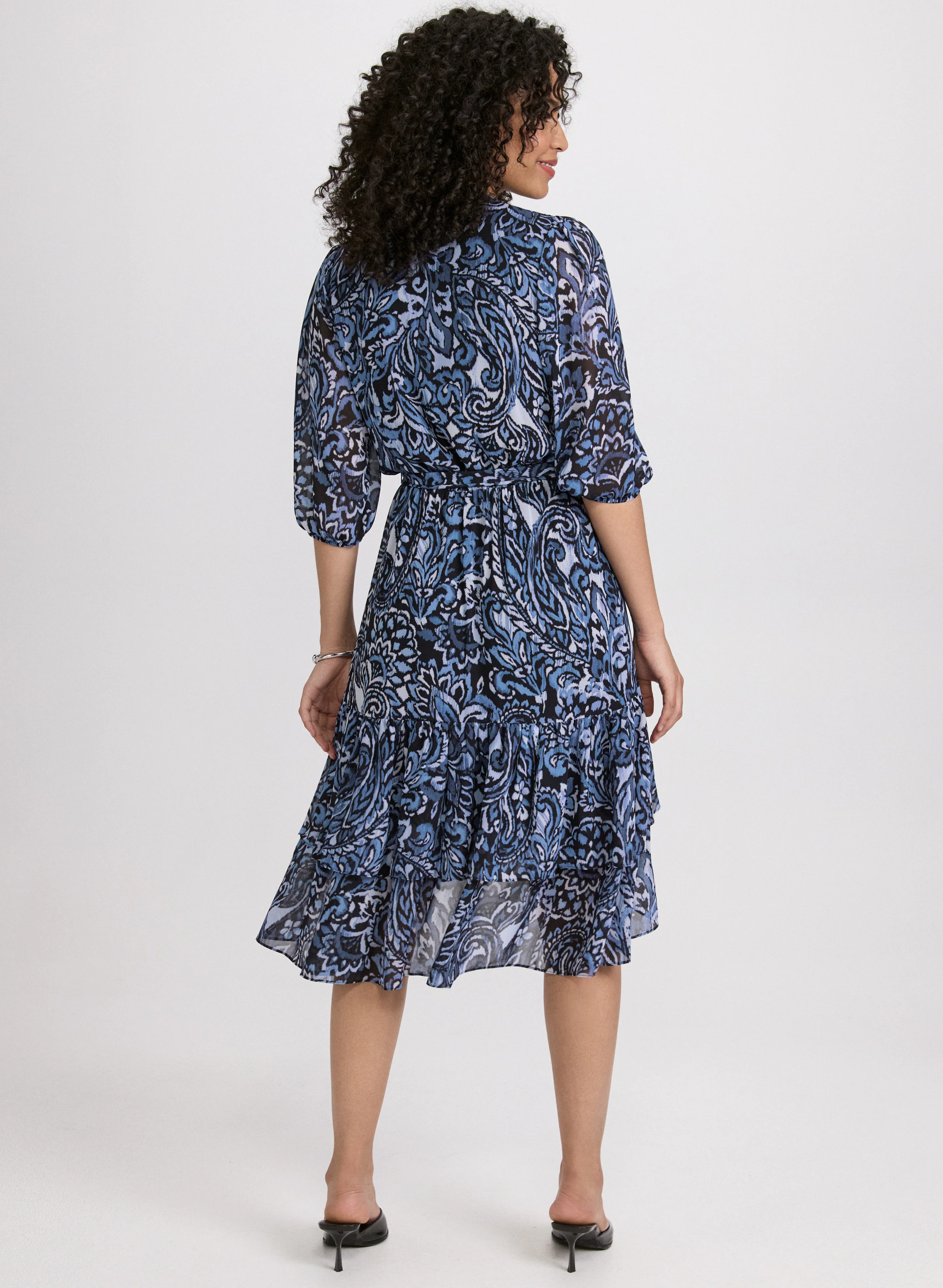 Tiered Paisley Dress - Image 4