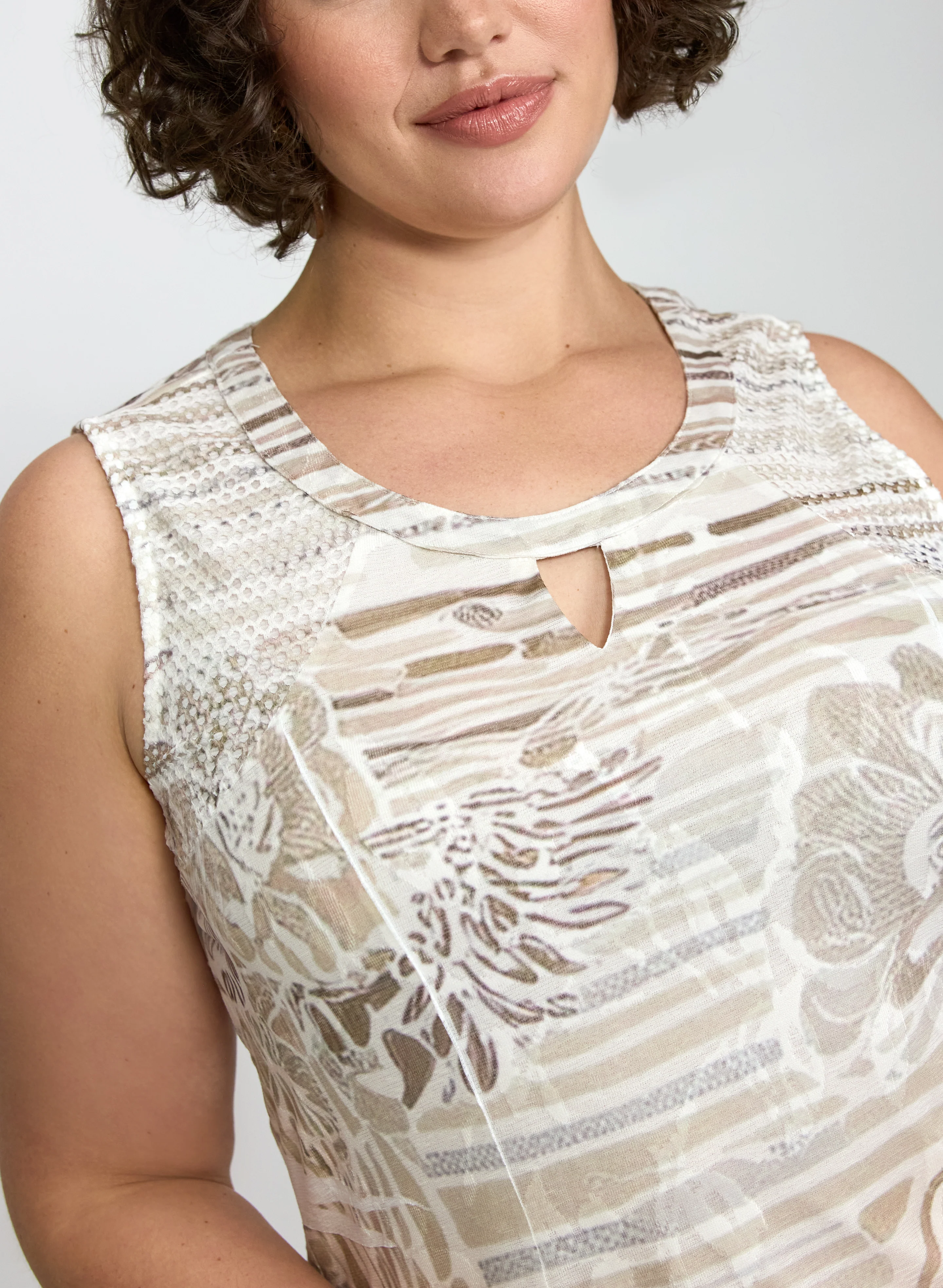Tonal Printed Dress - Image 3