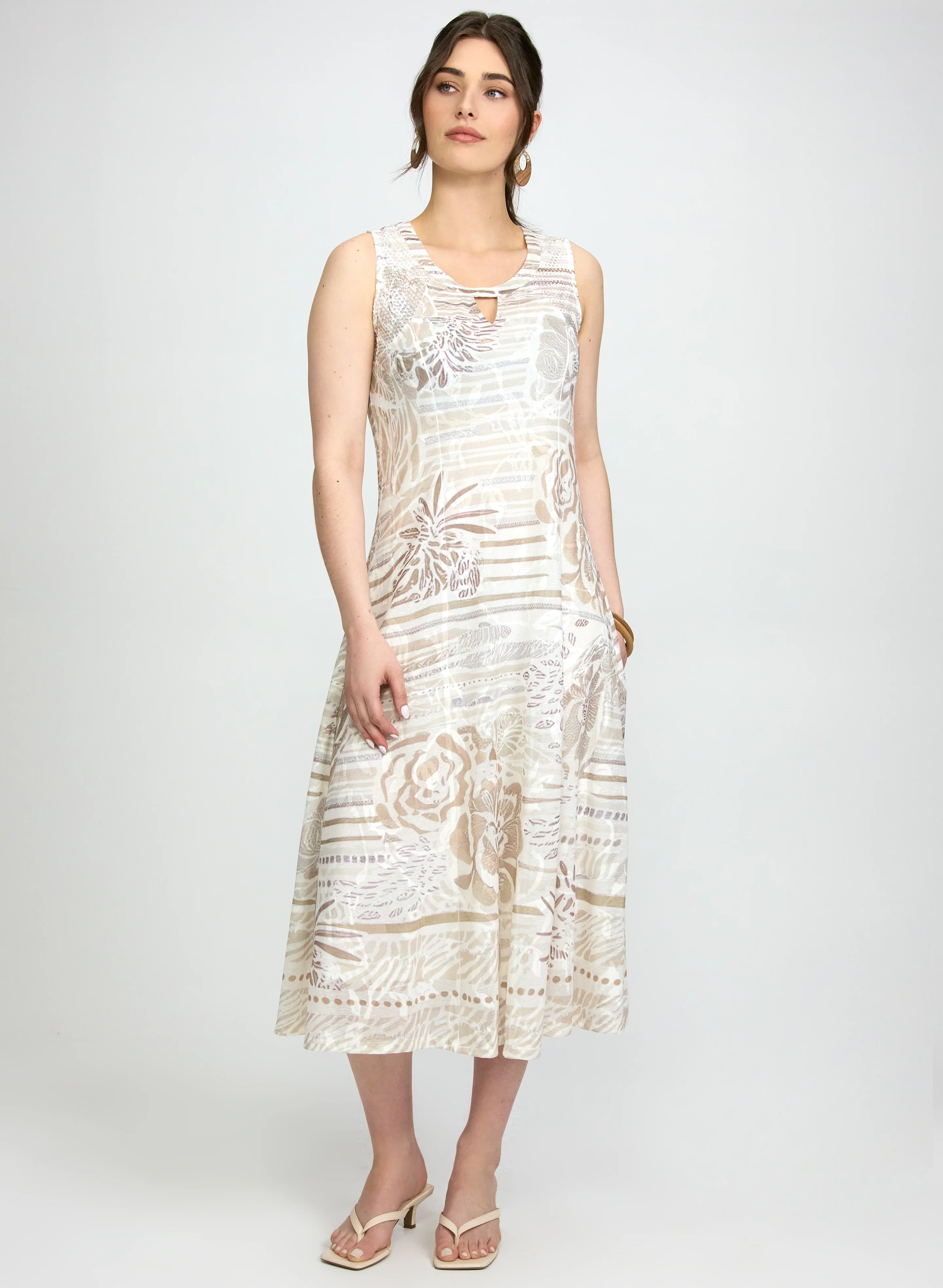 Tonal Printed Dress