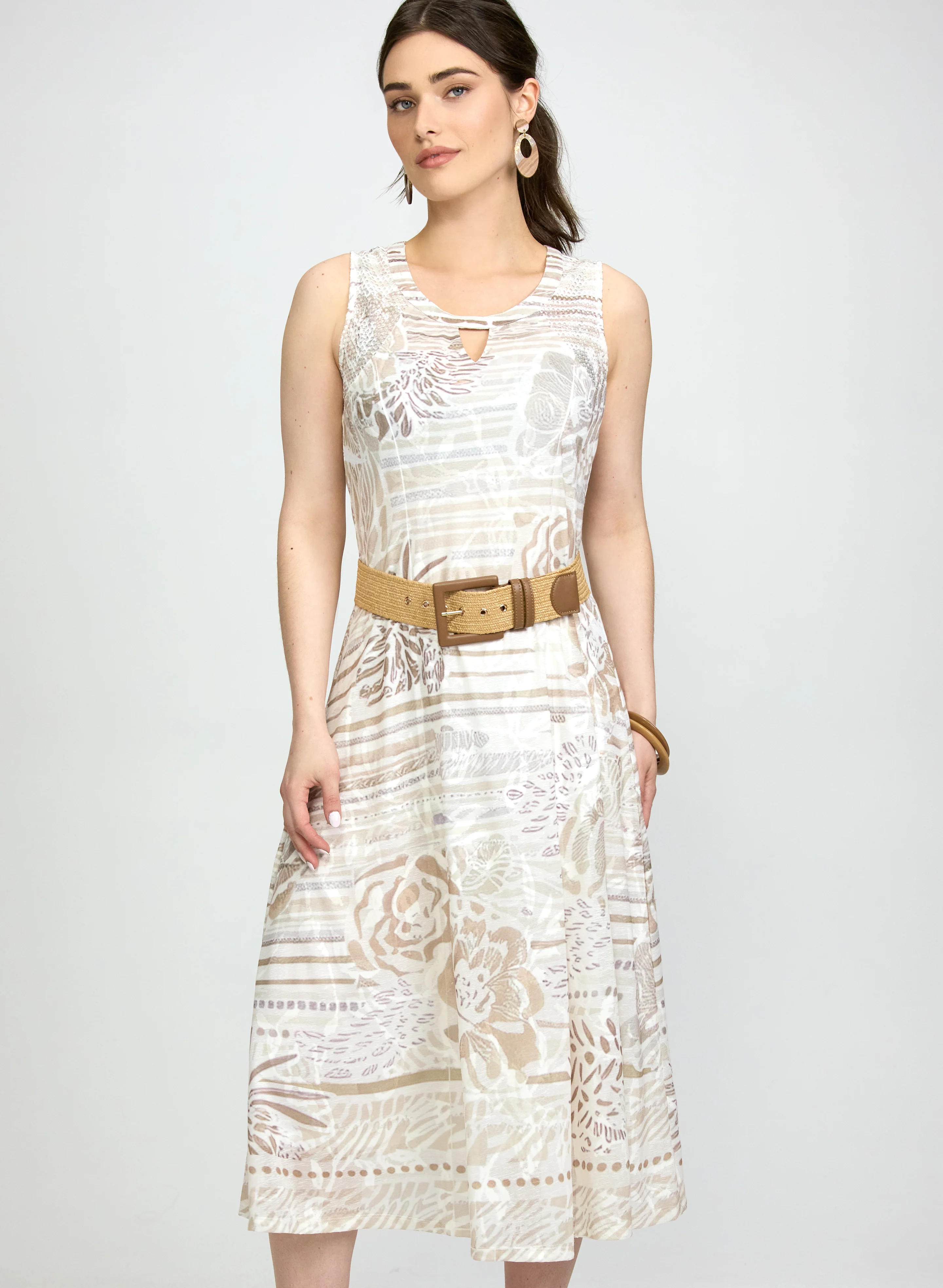 Tonal Printed Dress - Image 7