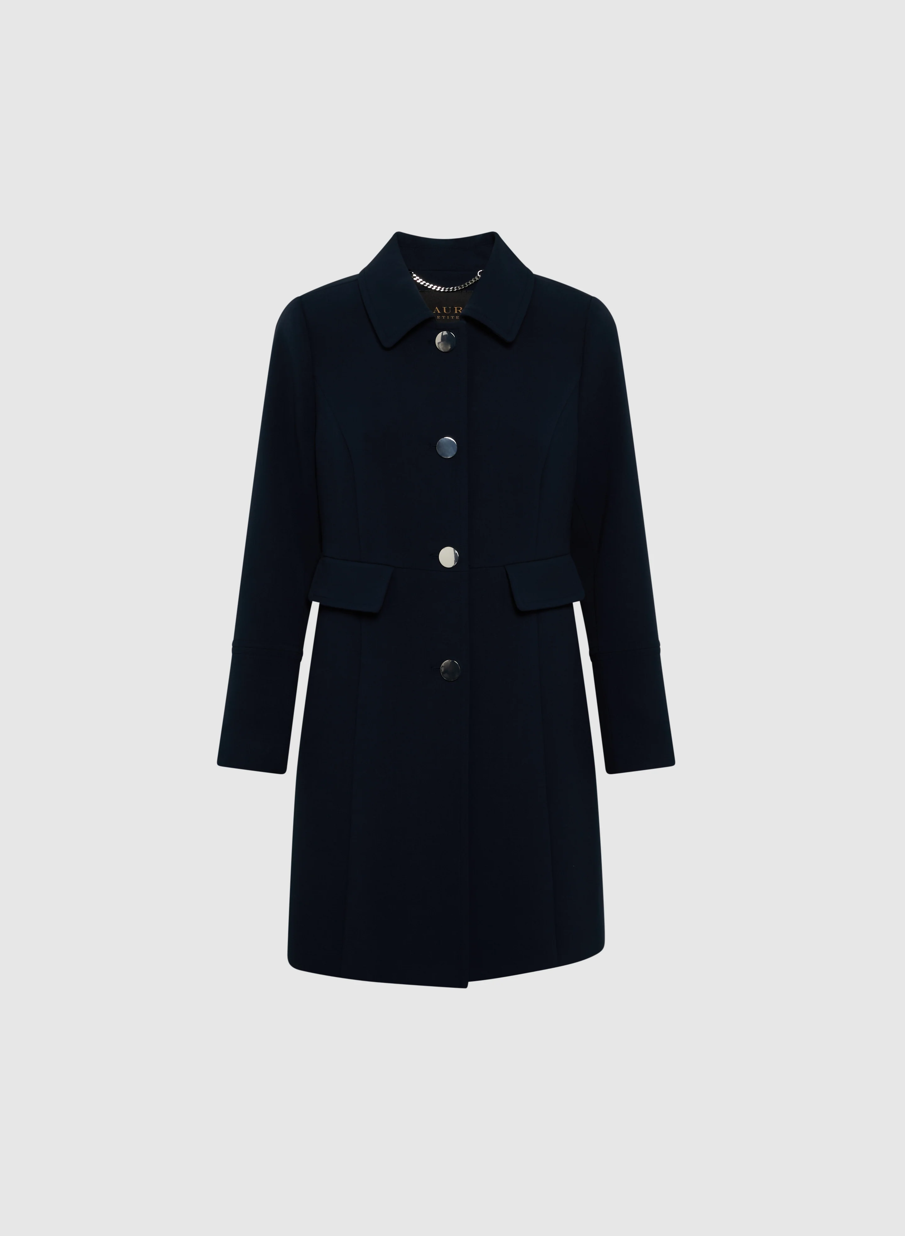 Tricotine Shirt Collar Coat - Image 6