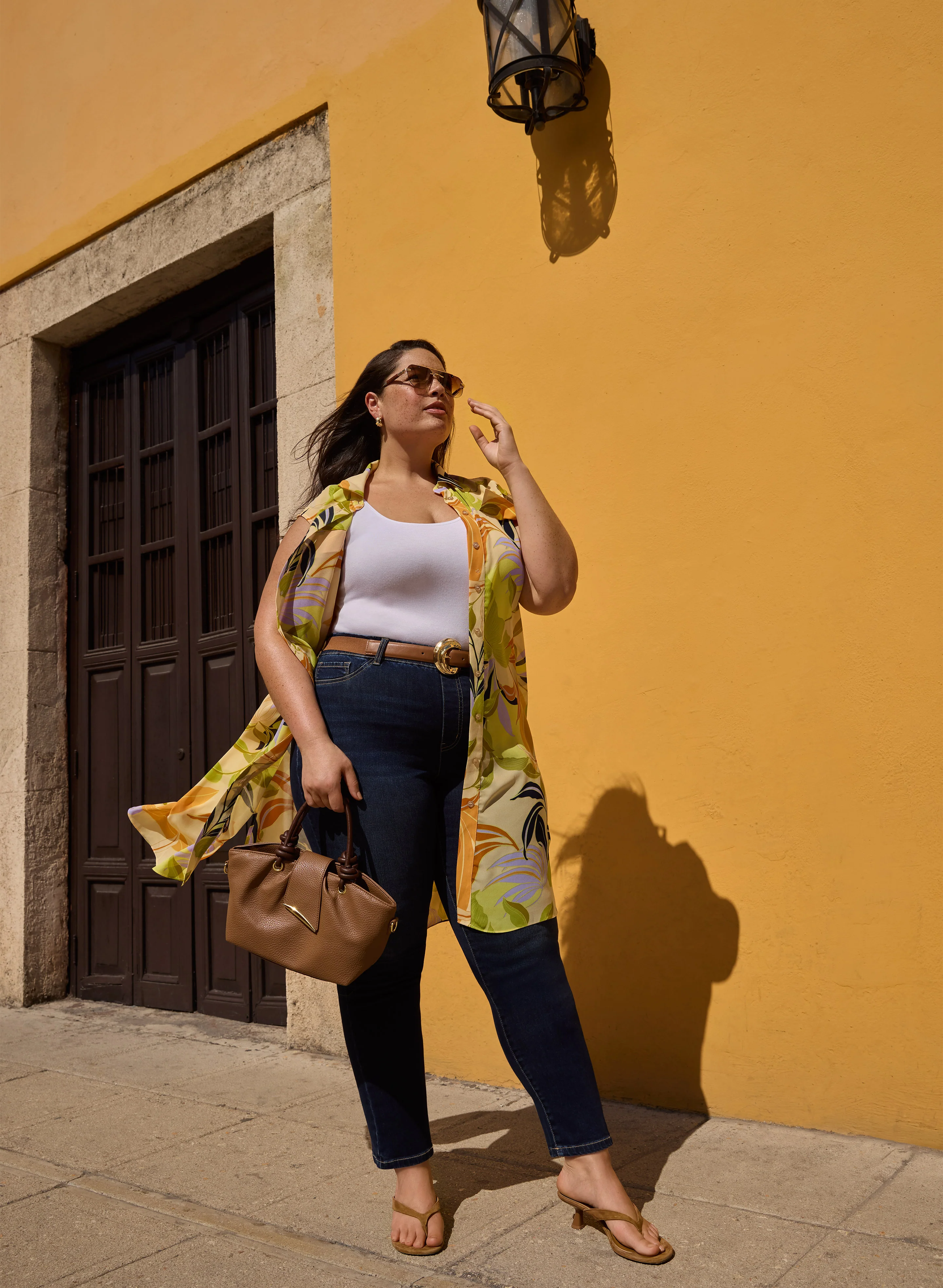 Tropical Chiffon Blouse - Image 2