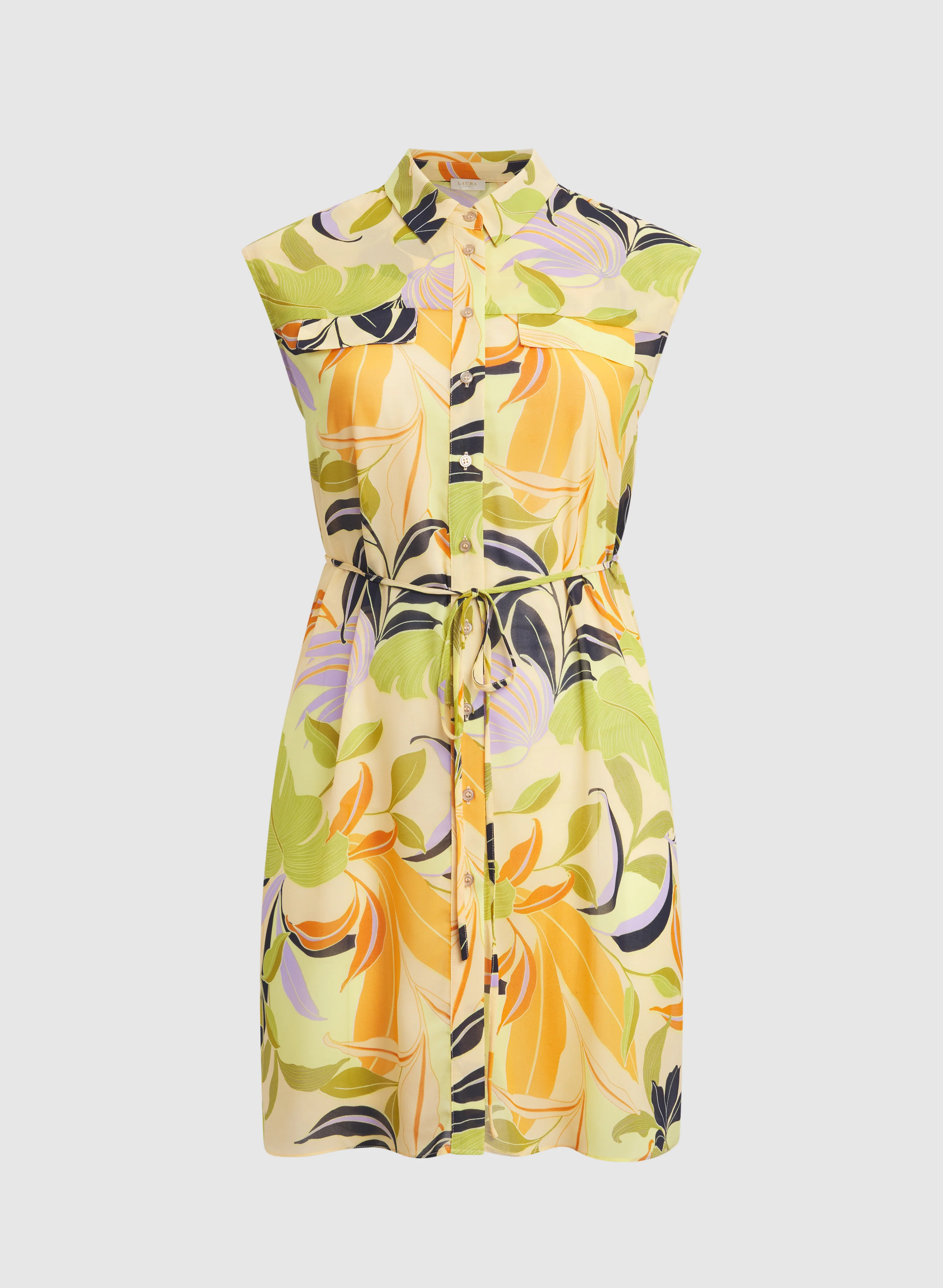 Tropical Chiffon Blouse - Image 8