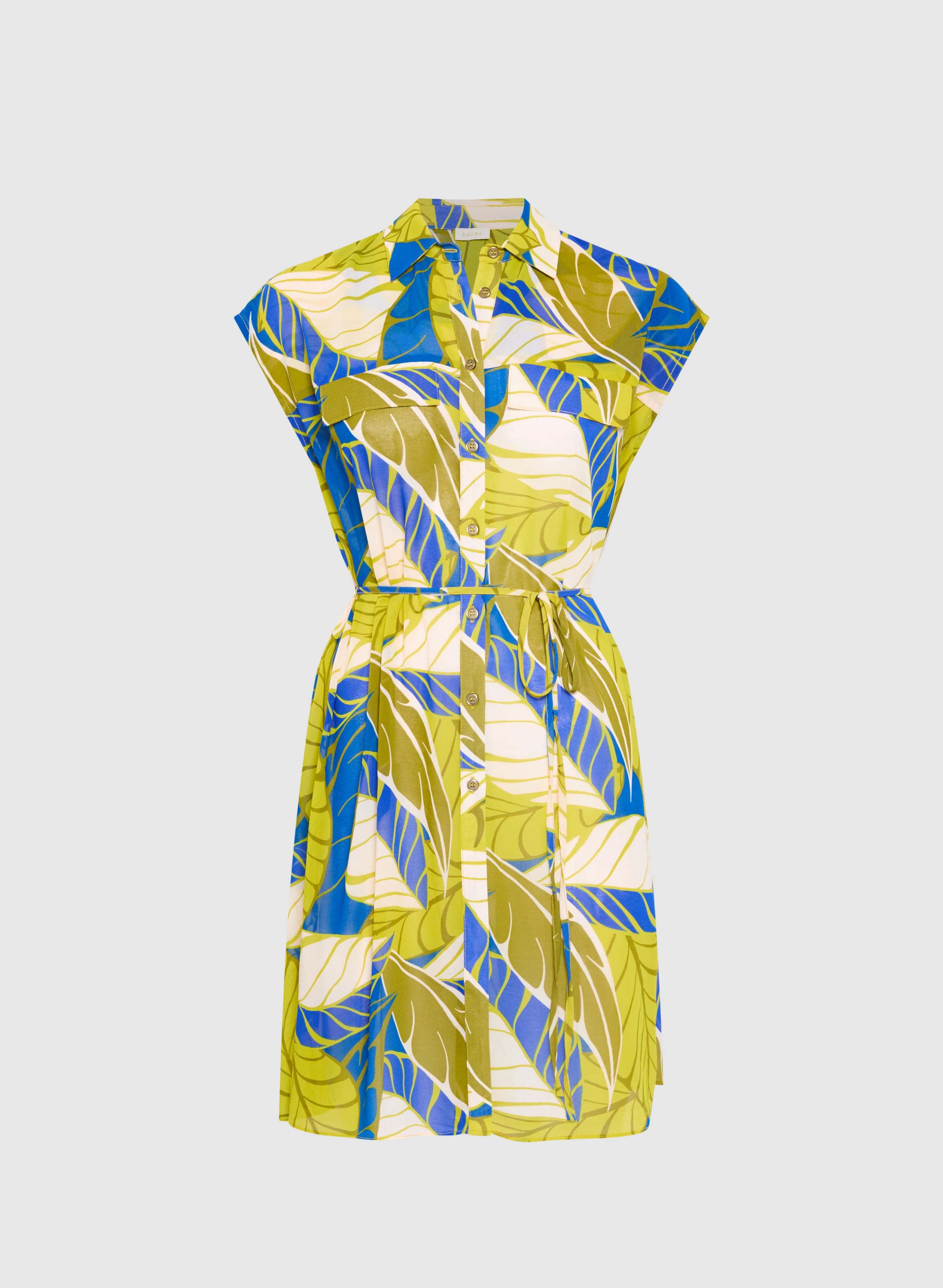 Palm Print Tunic Blouse - Image 5