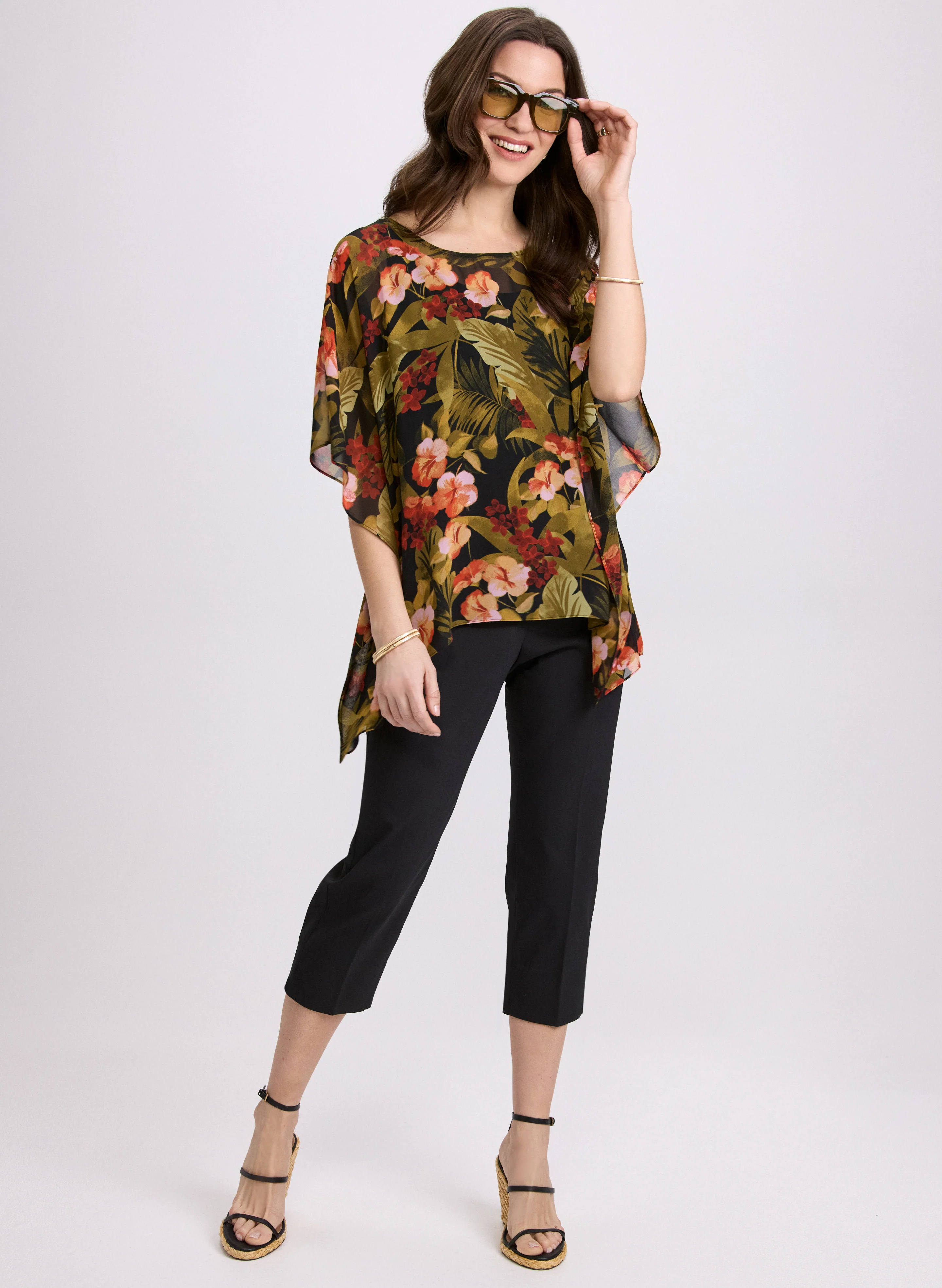 Tropical Print Blouse - Image 3