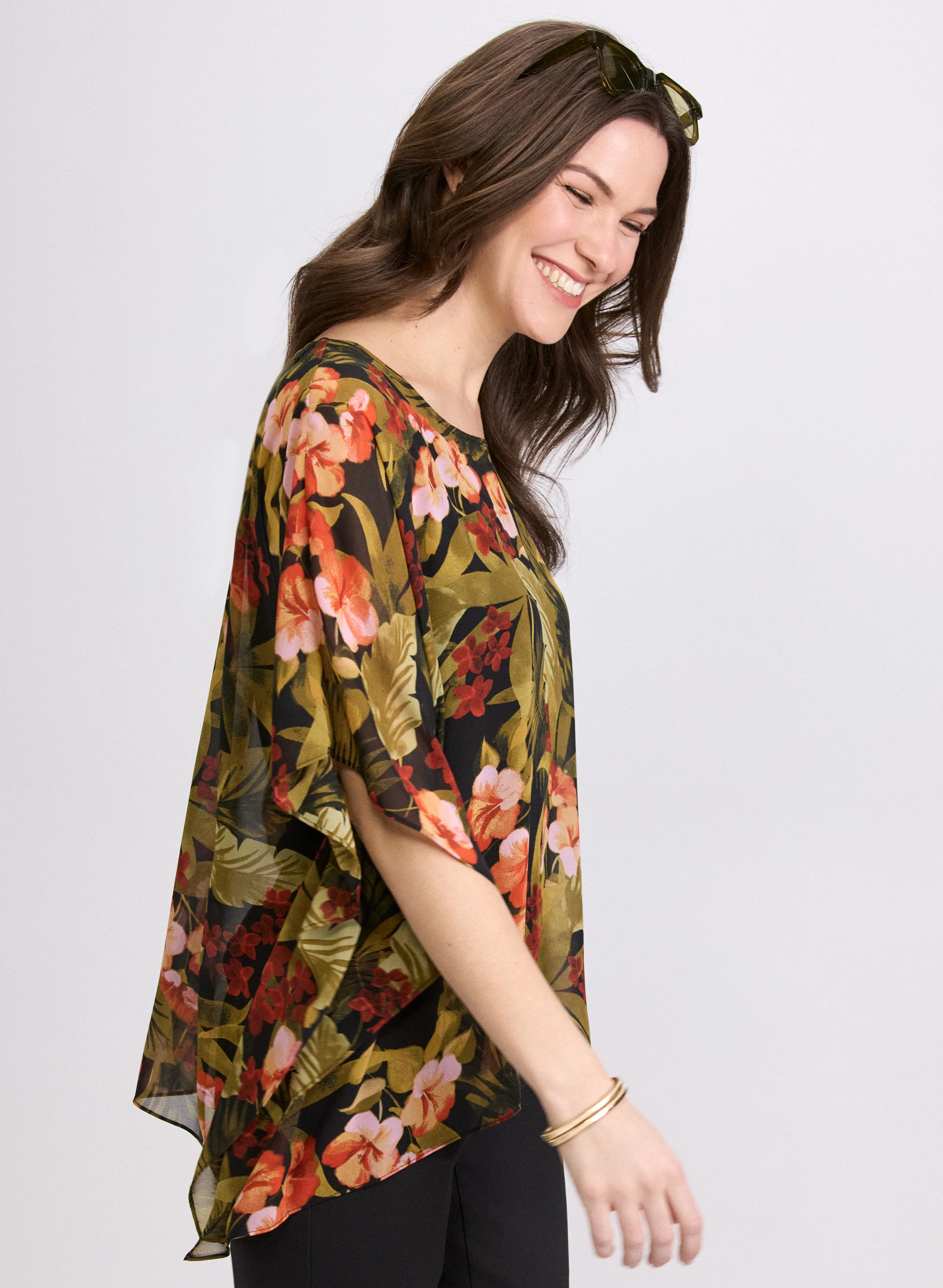 Tropical Print Blouse - Image 5