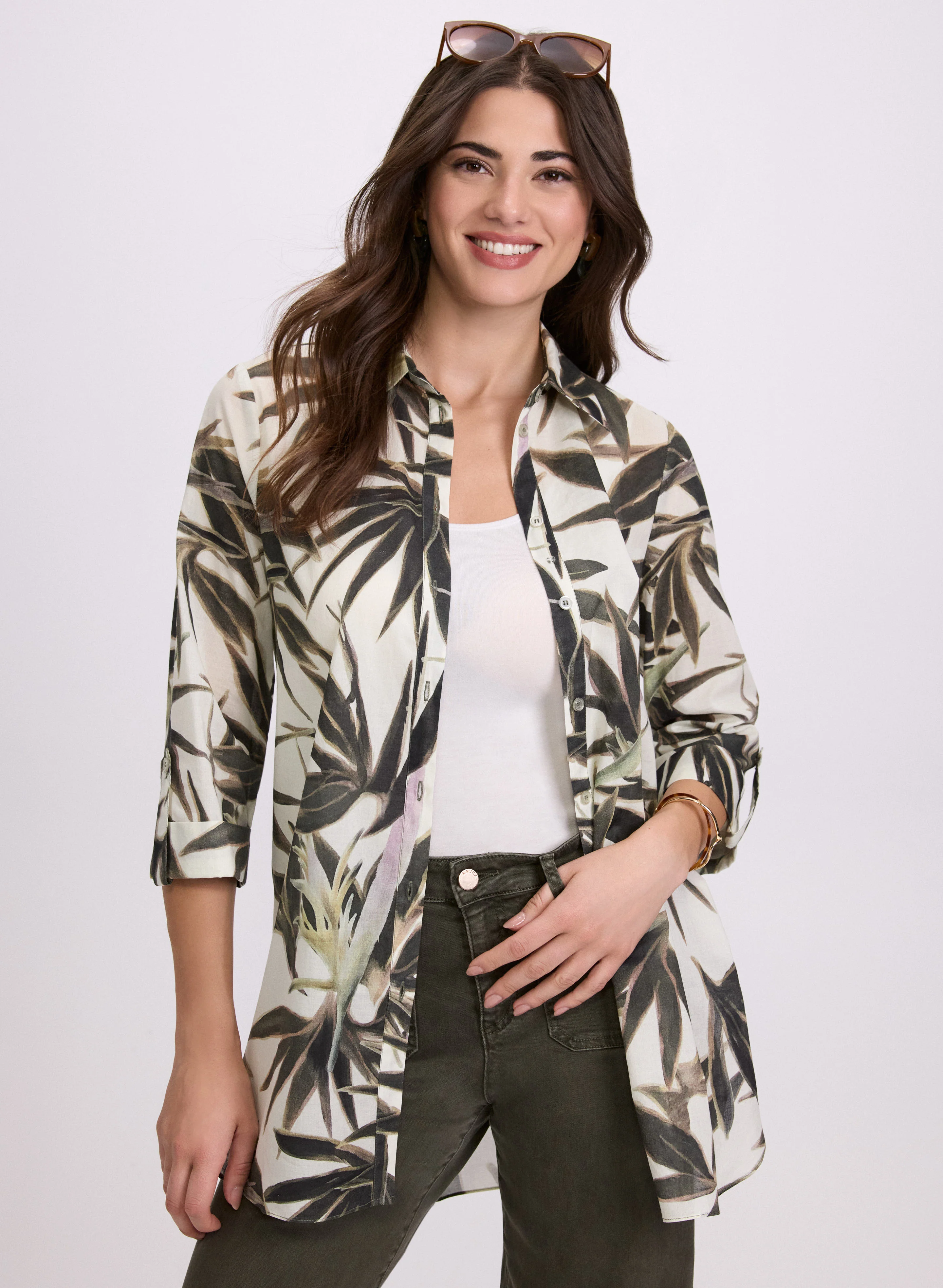 Leaf Print Blouse