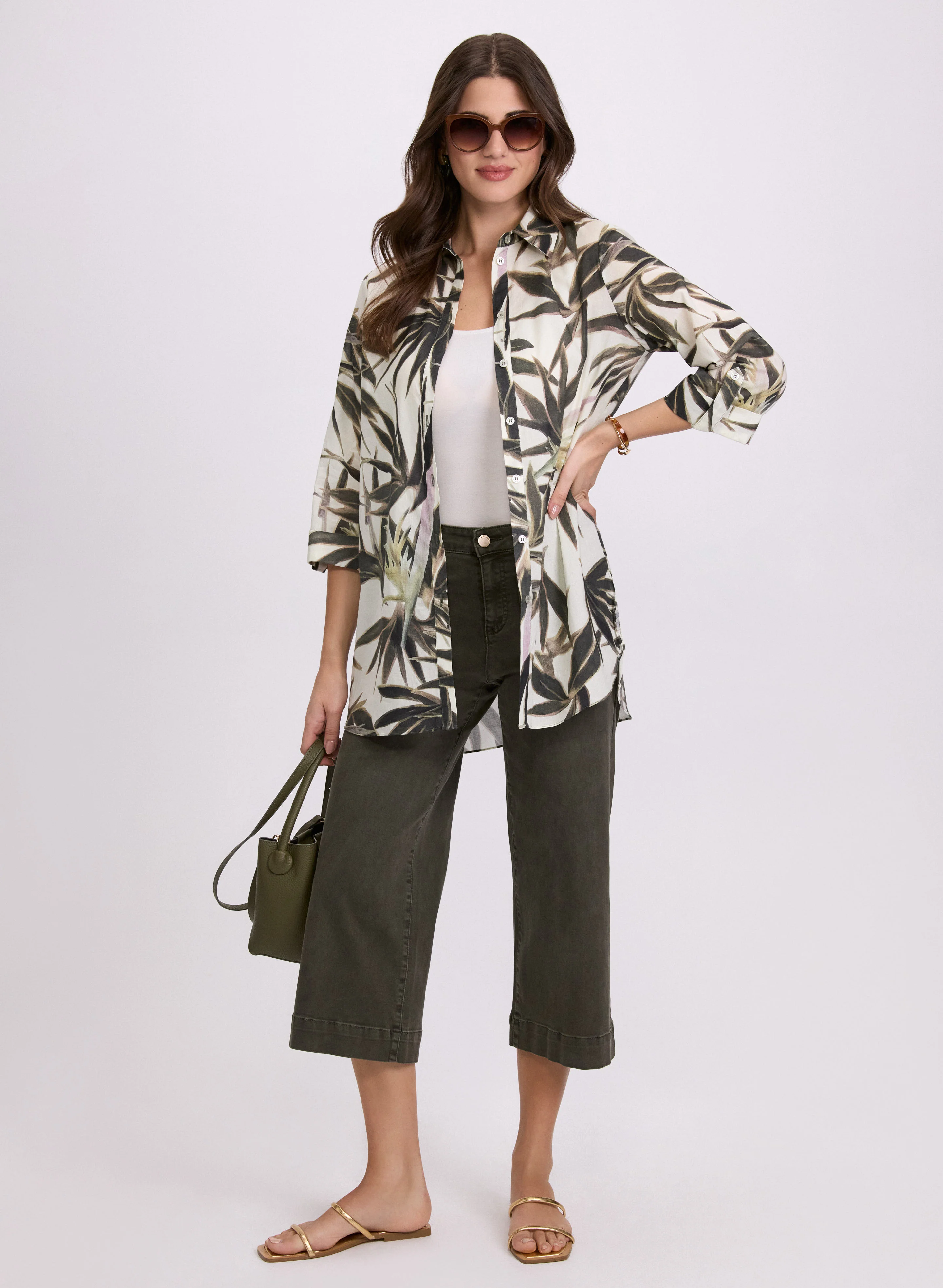Leaf Print Blouse - Image 3