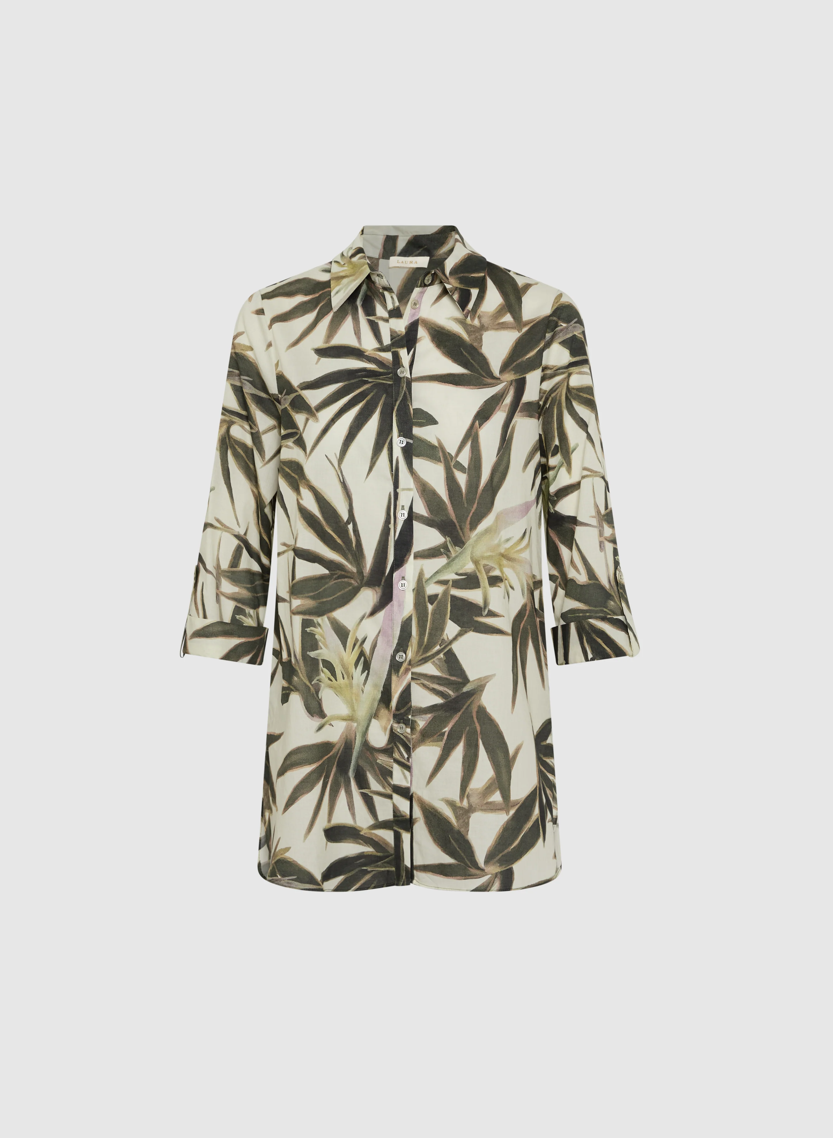 Leaf Print Blouse - Image 6