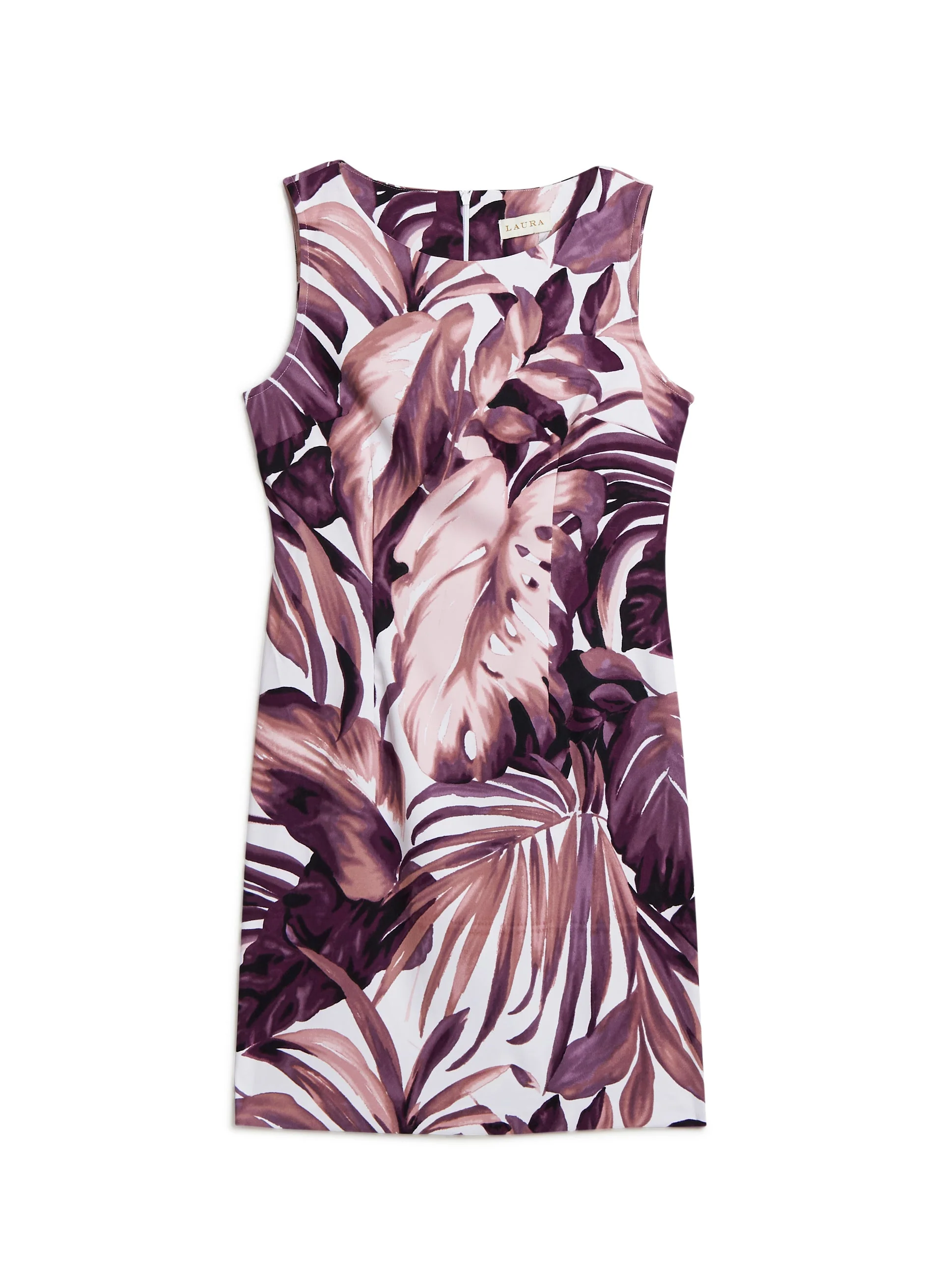 Tropical Print Sheath Dress - Image 4