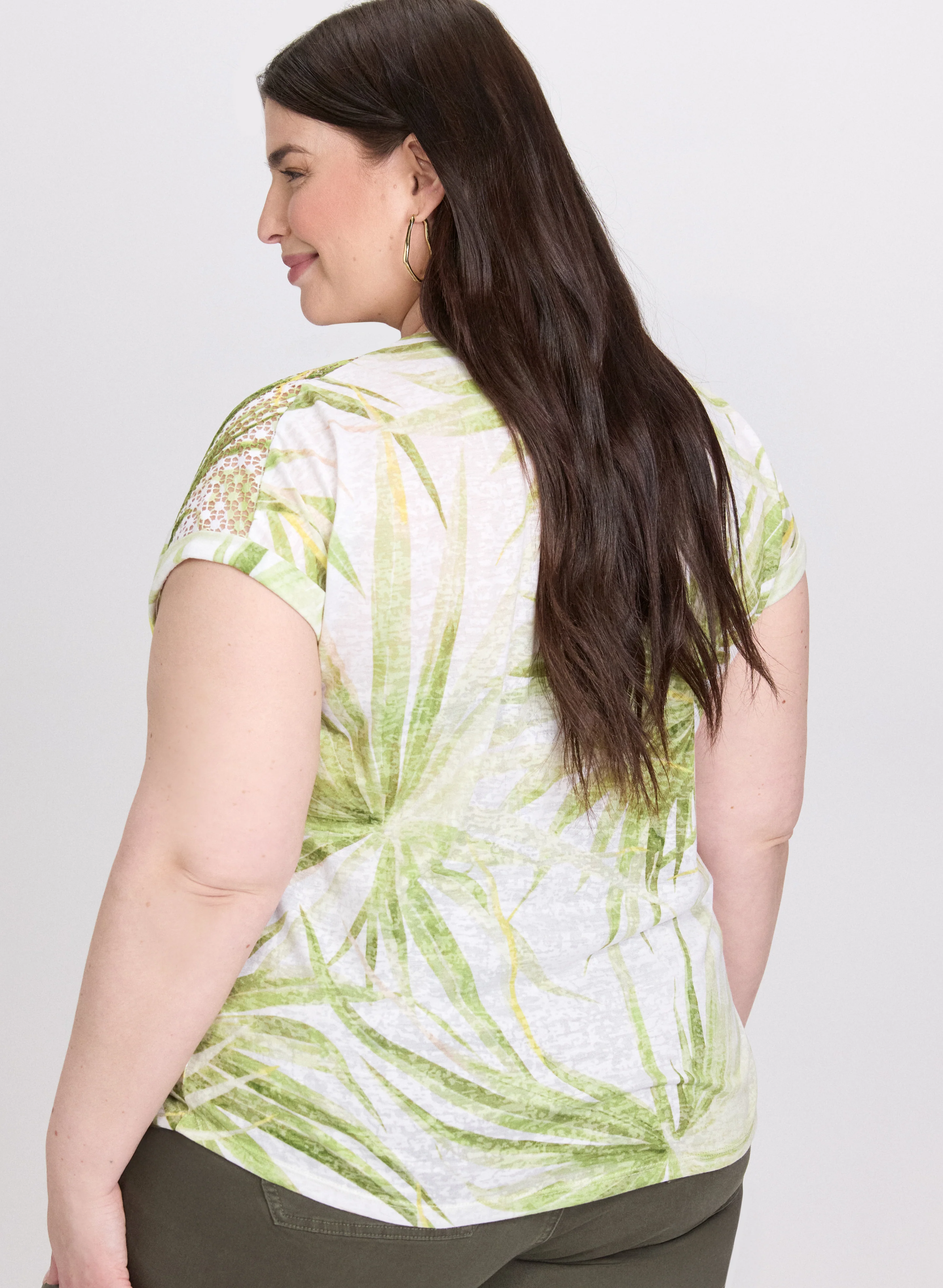 Tropical Print T-Shirt - Image 4