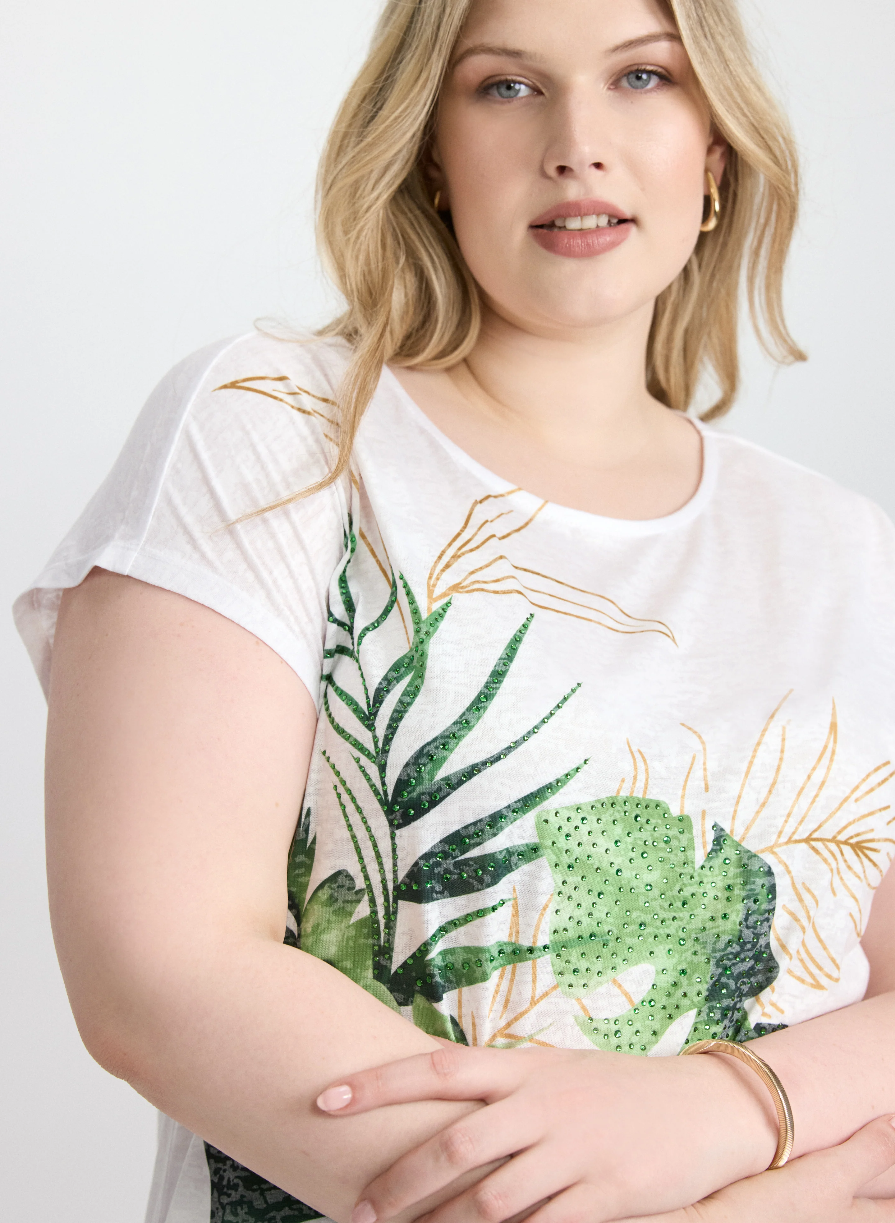Tropical Print T-Shirt - Image 2