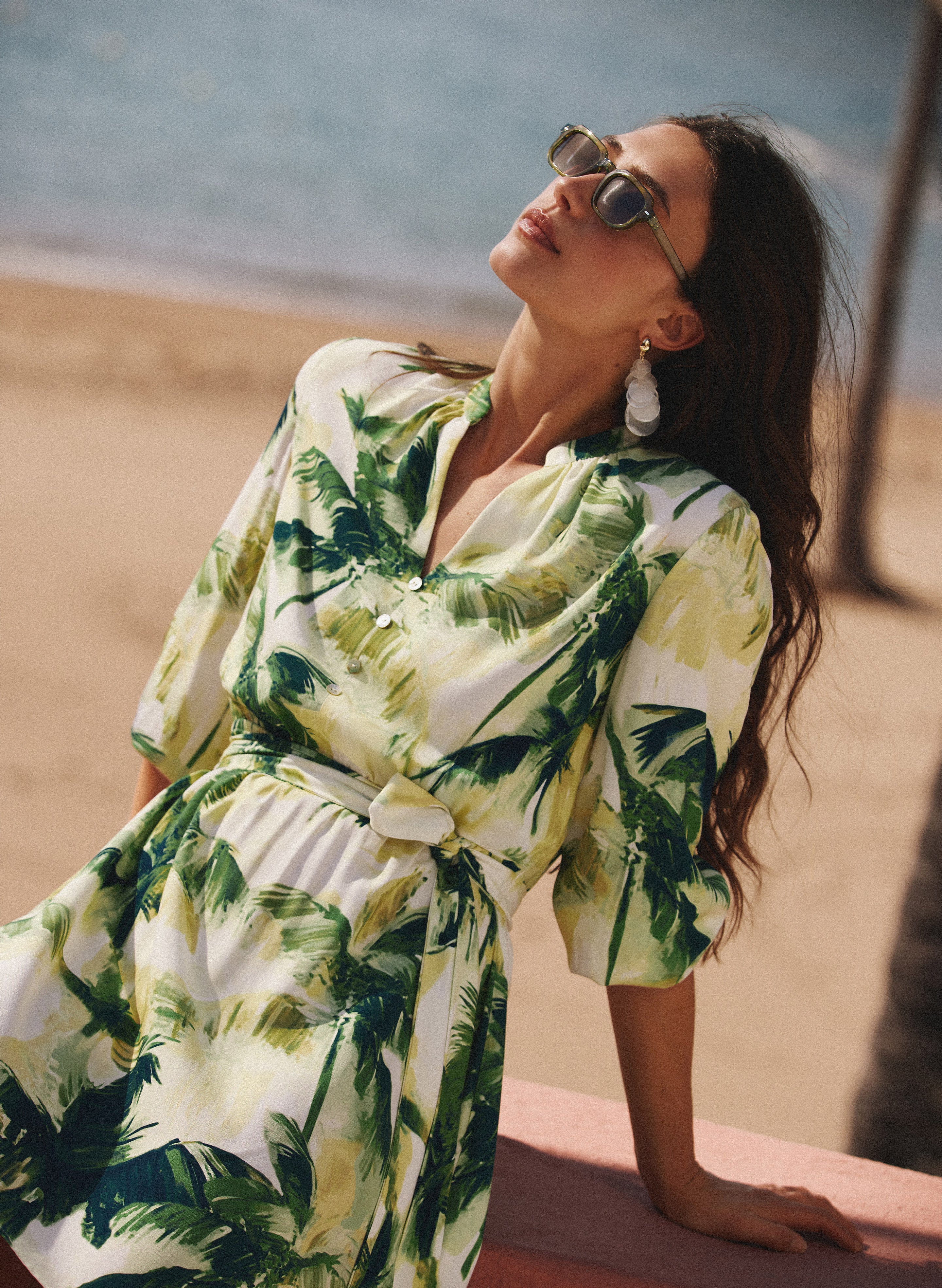 Tropical Shirt Dress - Image 8