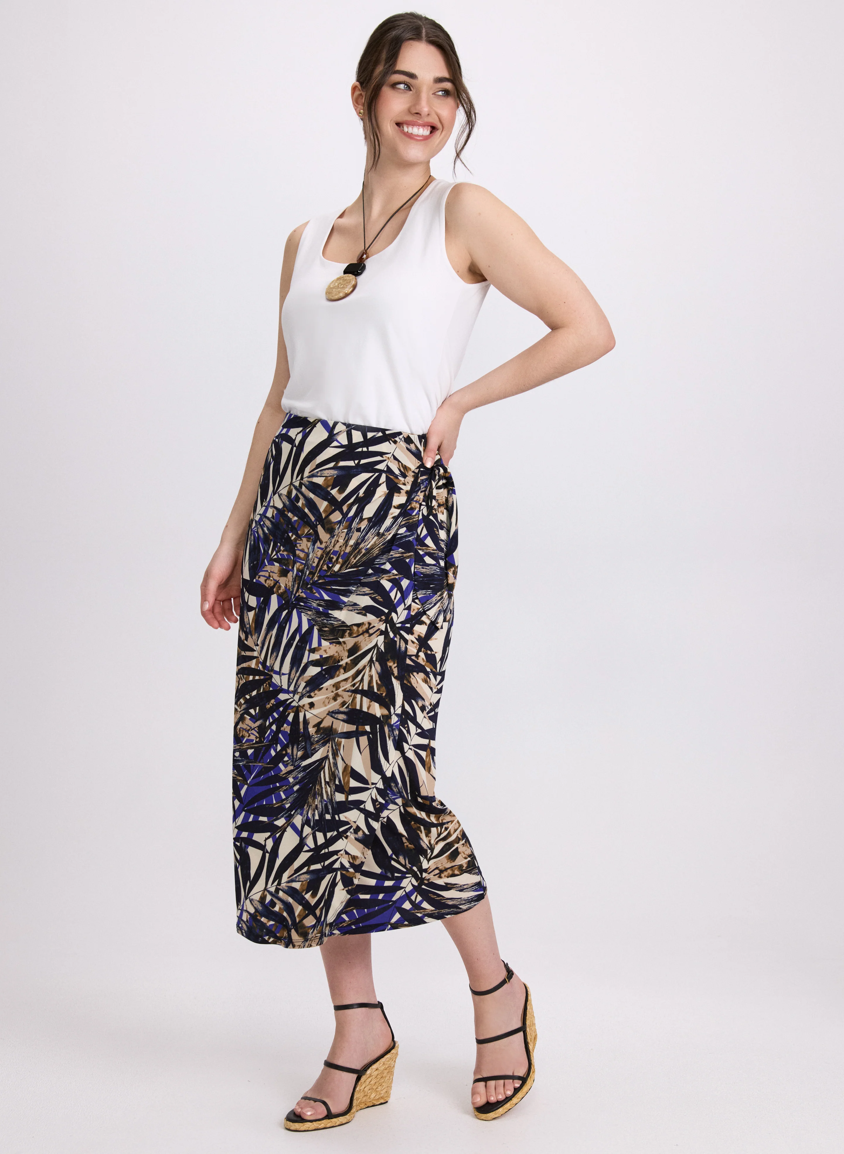 Tropical Wrap Skirt - Image 3