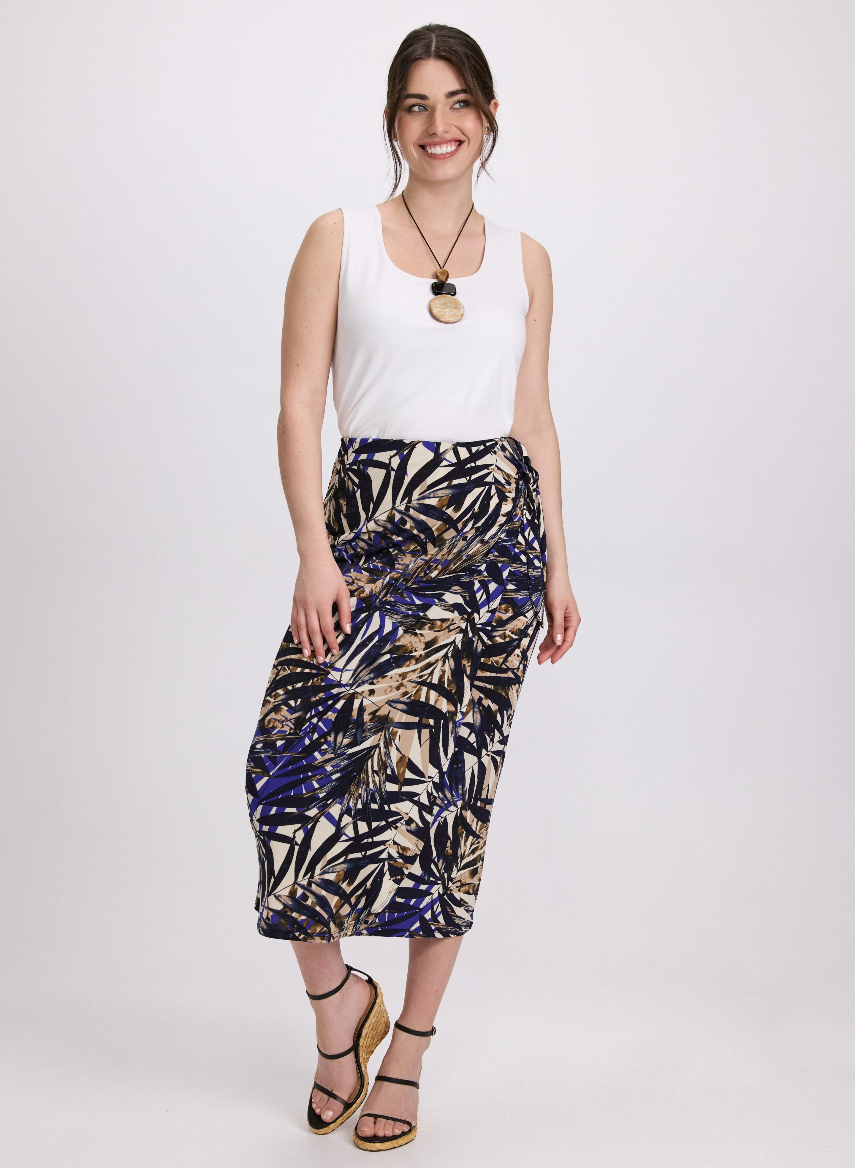 Tropical Wrap Skirt - Image 4