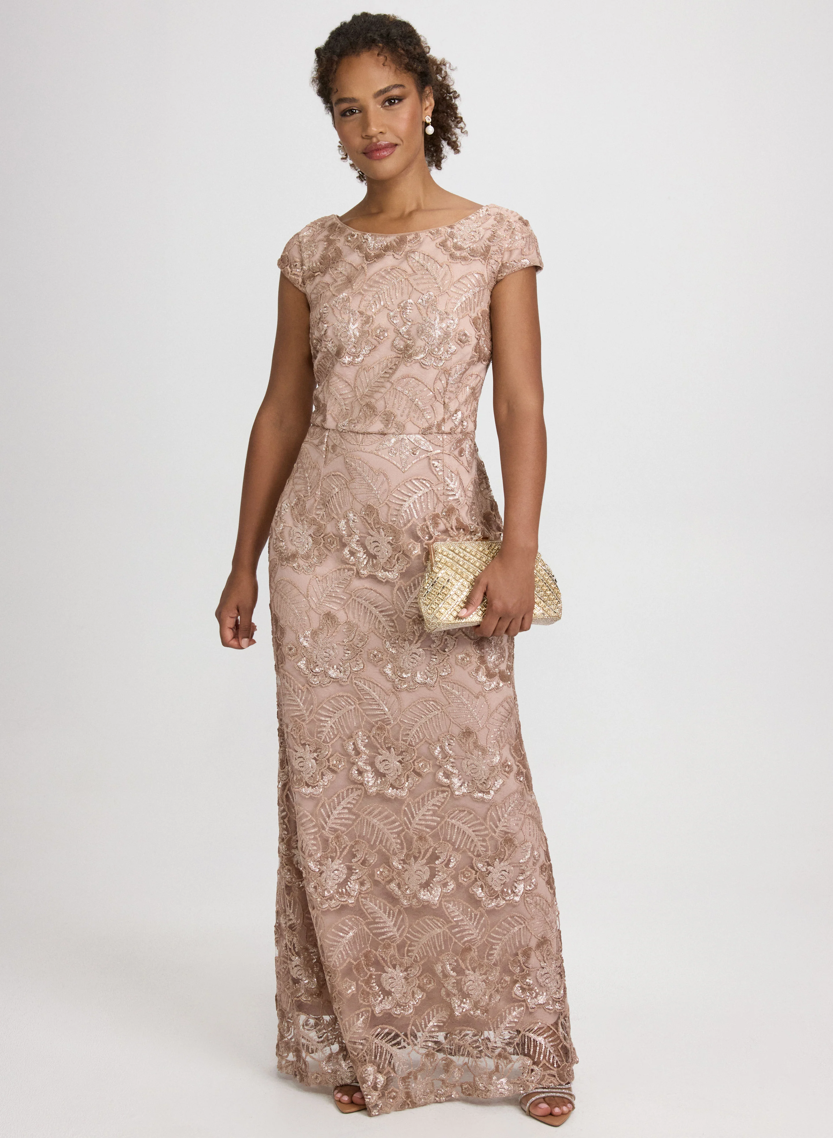 Alex Evenings - Tulle Sequin Floral Dress