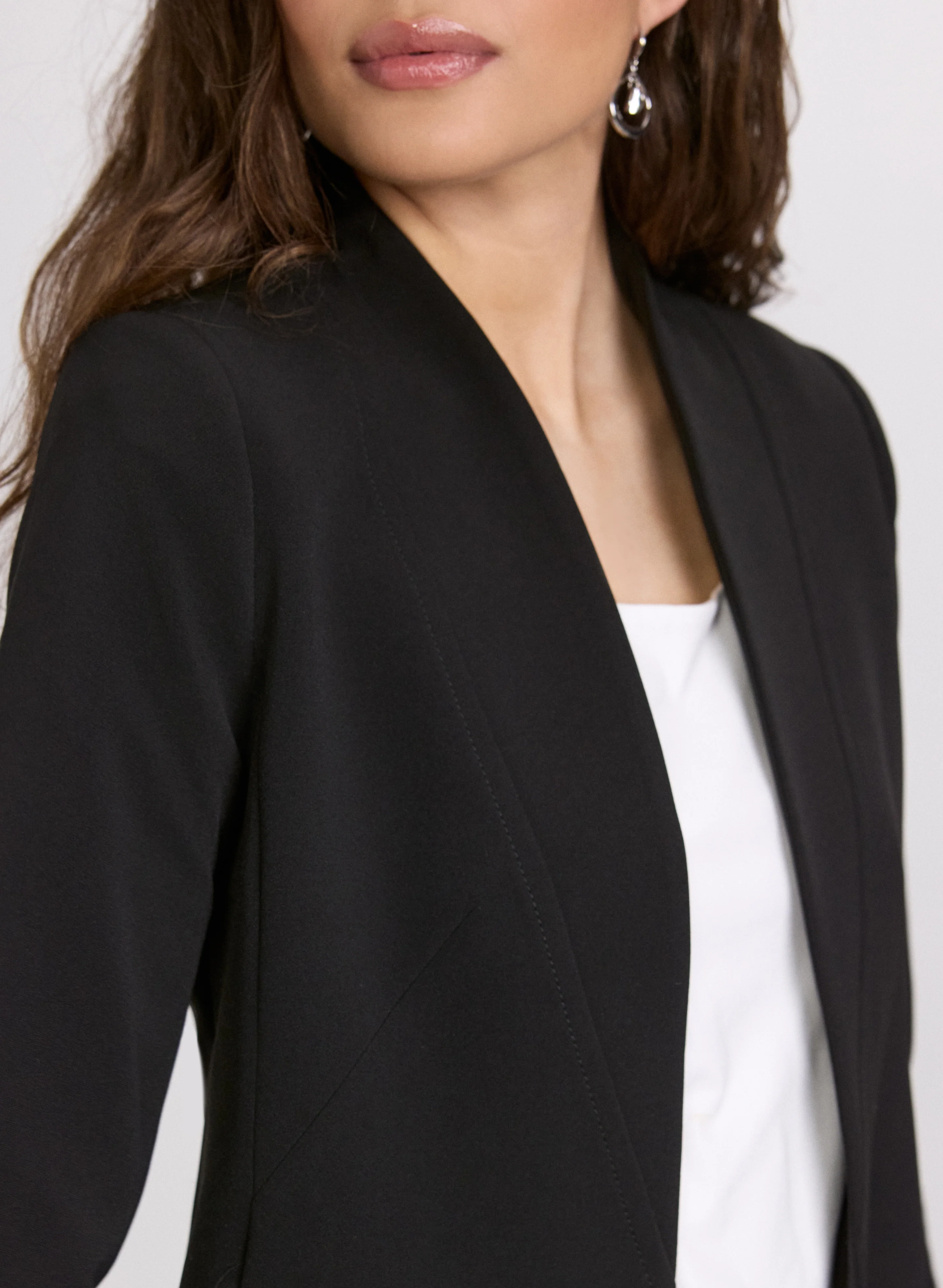 Twill 3/4 Sleeve Blazer - Image 5