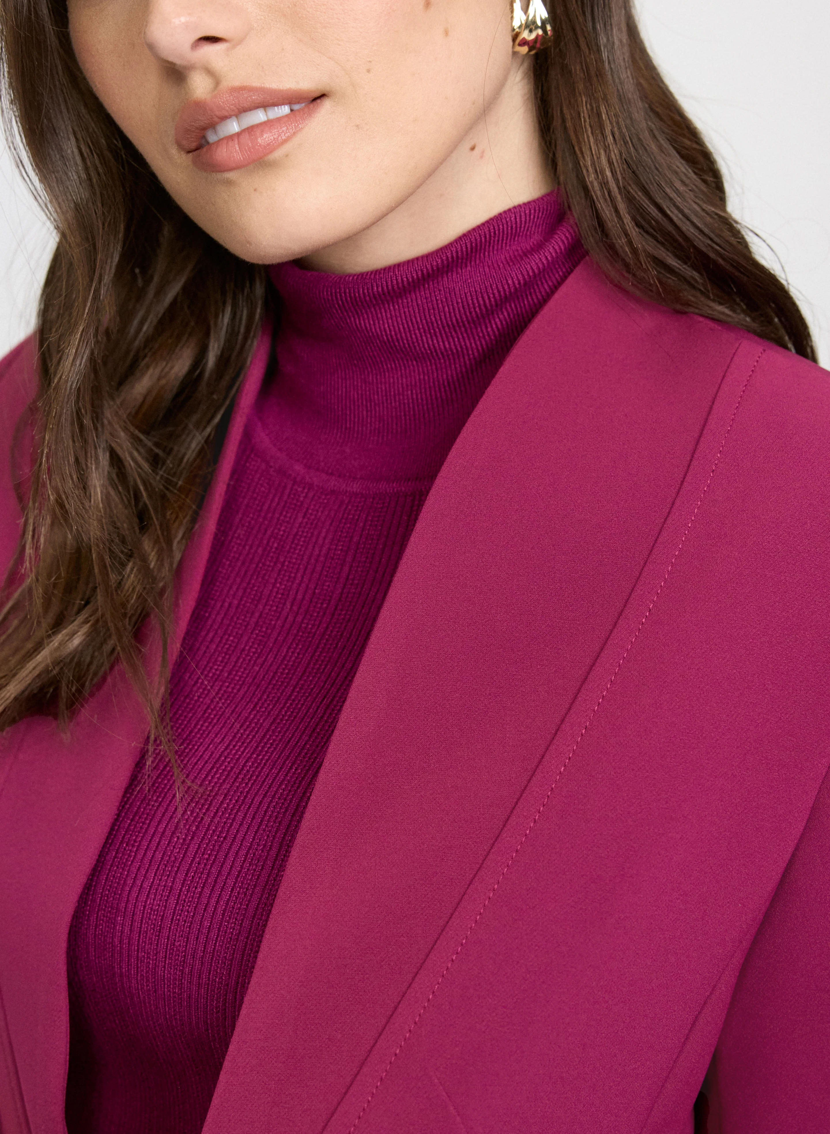 Twill 3/4 Sleeve Blazer - Image 5