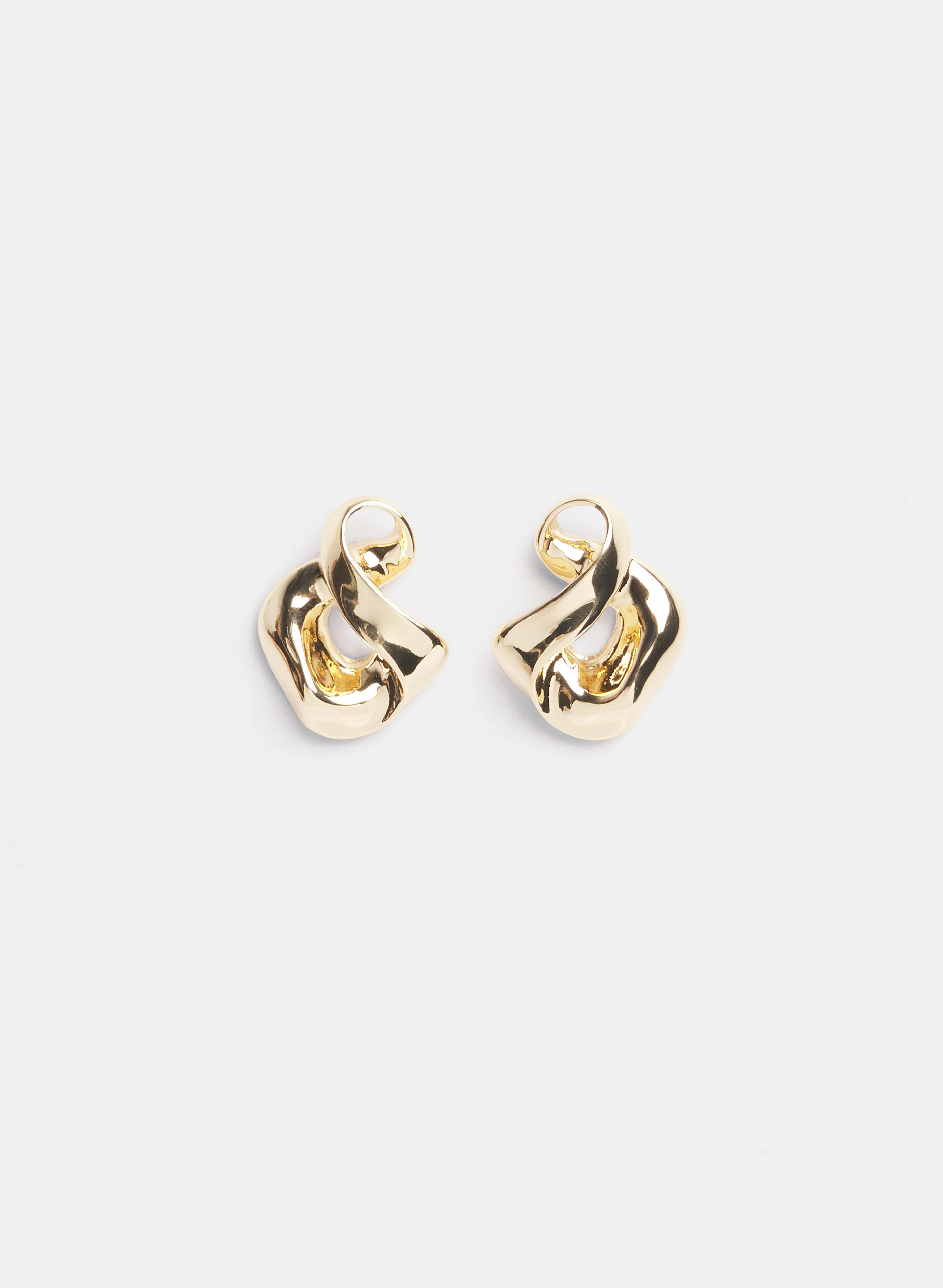 Twisted Irregular Hoop Earrings