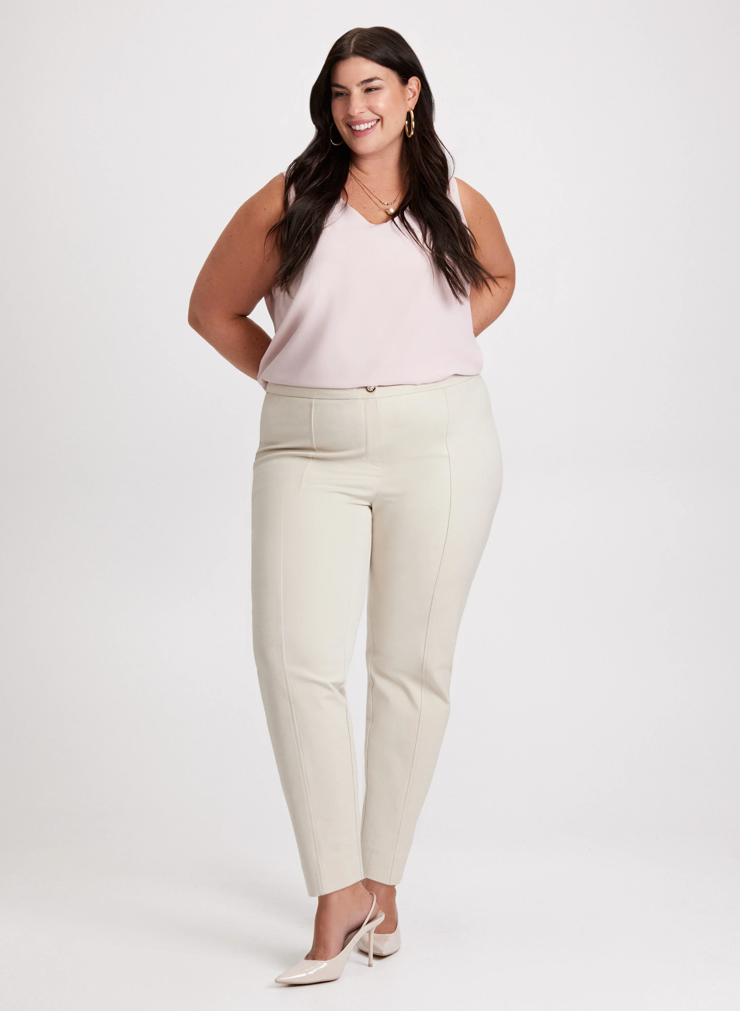 V-Neck Blouse & City Fit Pants